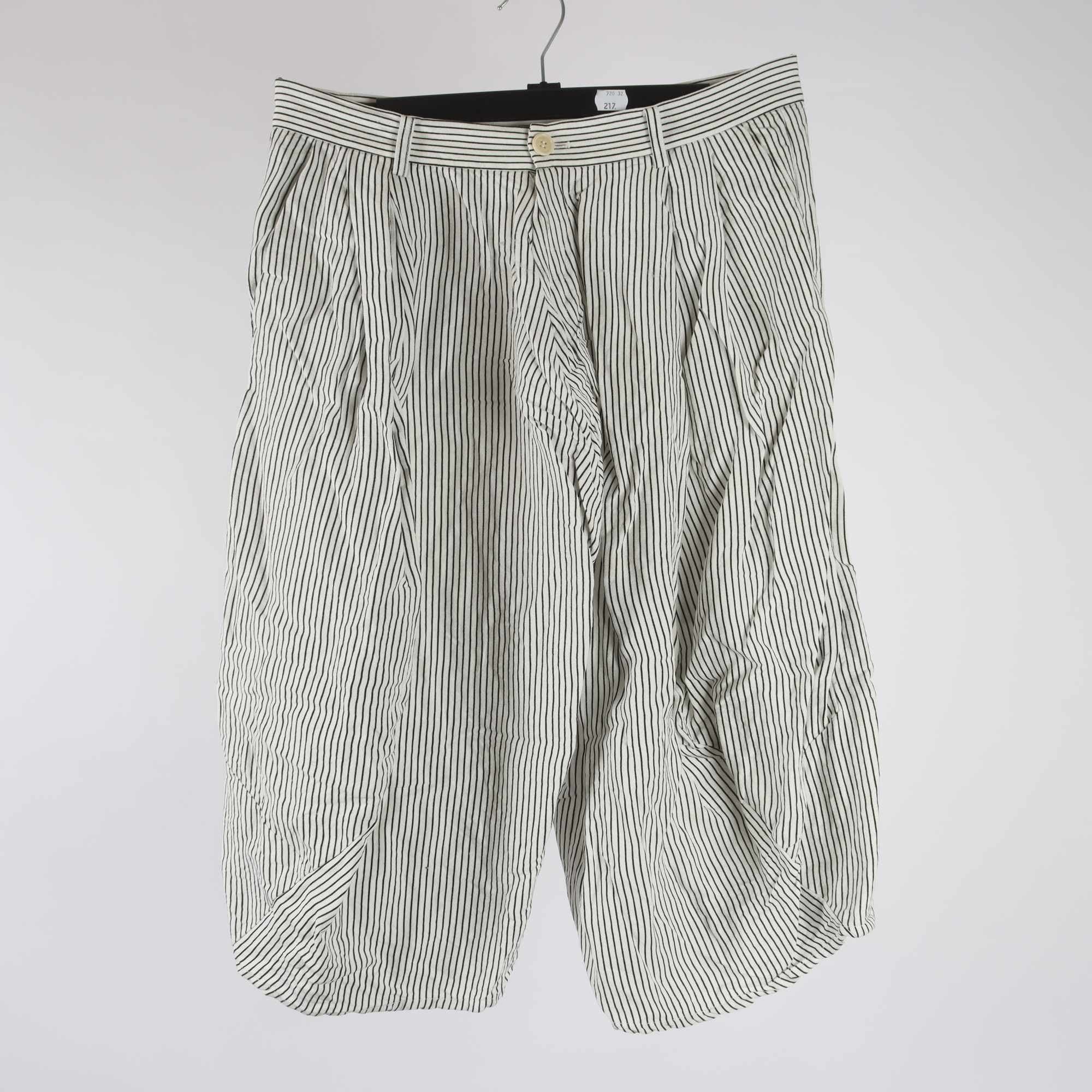 Shorts, Henrik Vibskov, vit, blå, randig, linblandning, stl. M