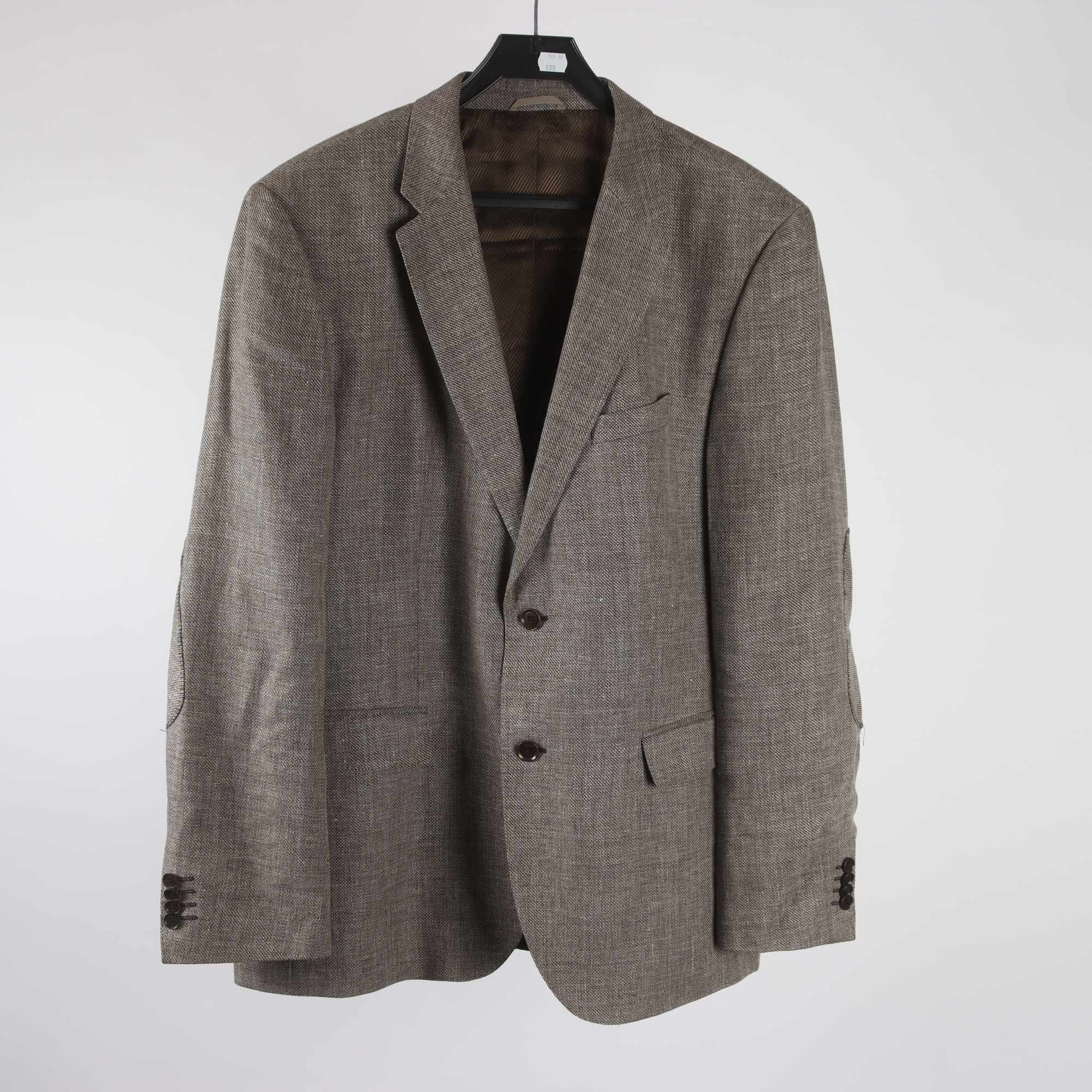 Kavaj, Hugo Boss, brun, 60% linne, 40% ull, stl.54