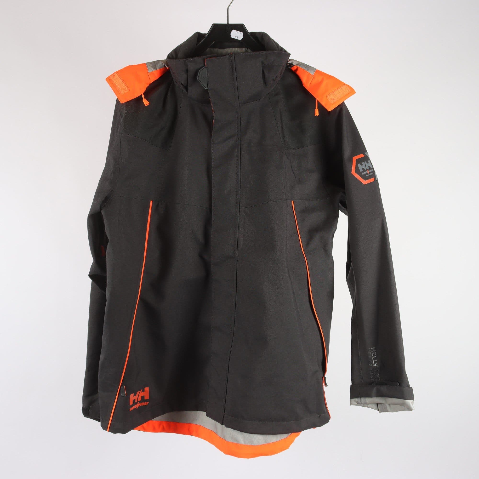 Skaljacka, workwear, Helly Hansen, svart, orange, stl. XL