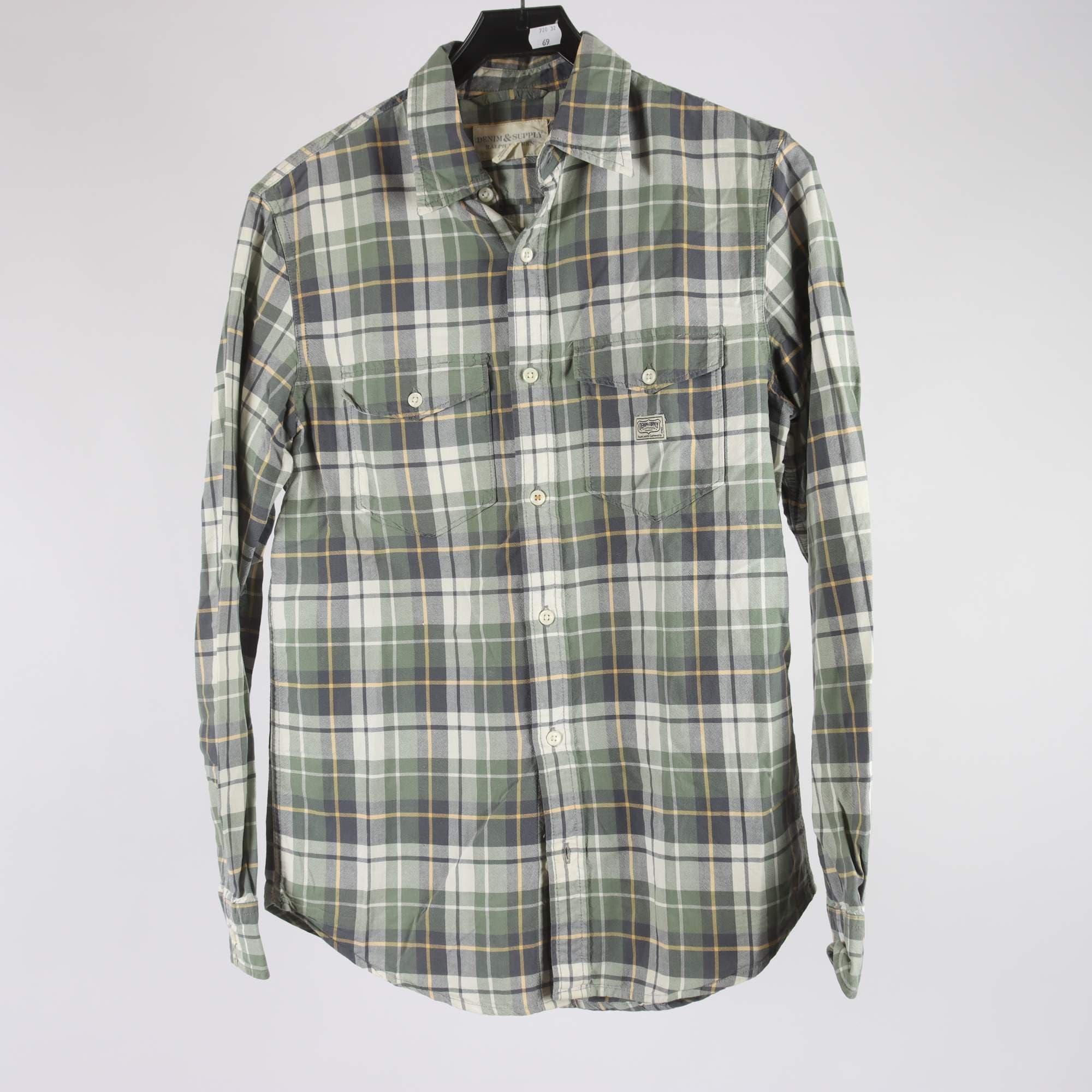 Skjorta, Denim & Supply Ralph Lauren, grön, rutig, stl. S
