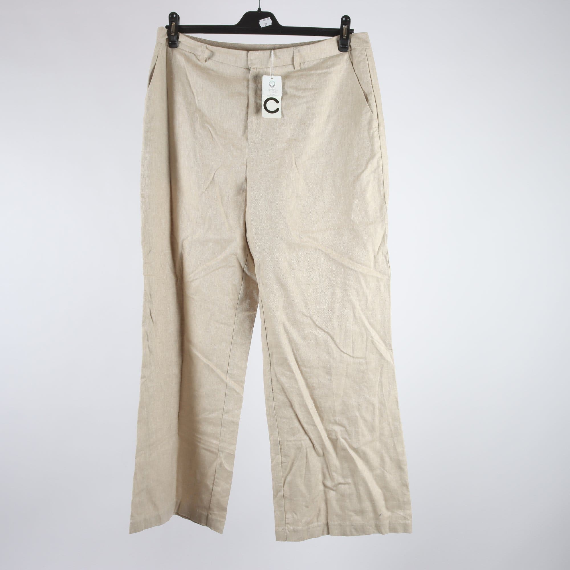 Byxor, Cubus, beige, linblandning, stl. 46