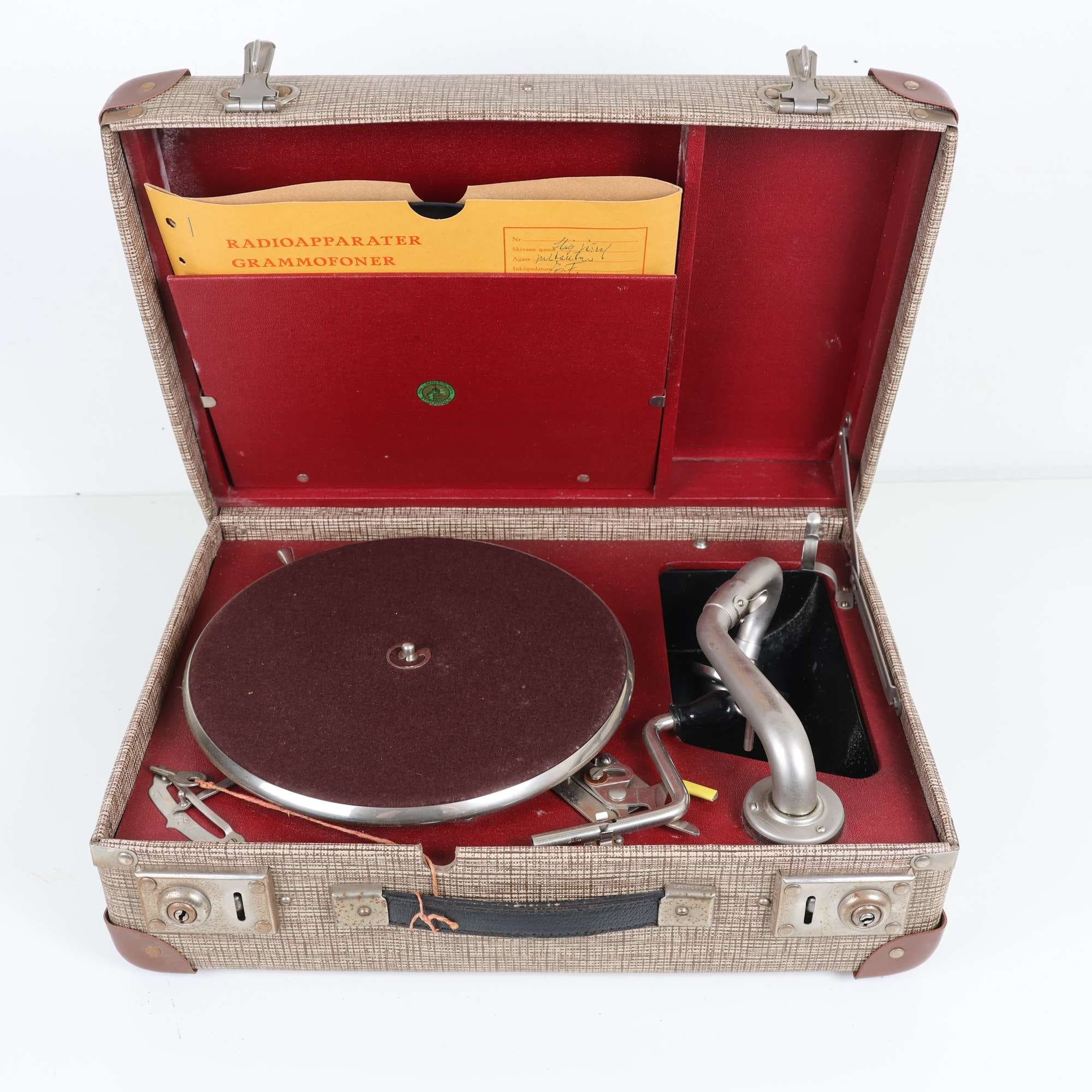 Resegrammofon, vintage. Endast avhämtning.