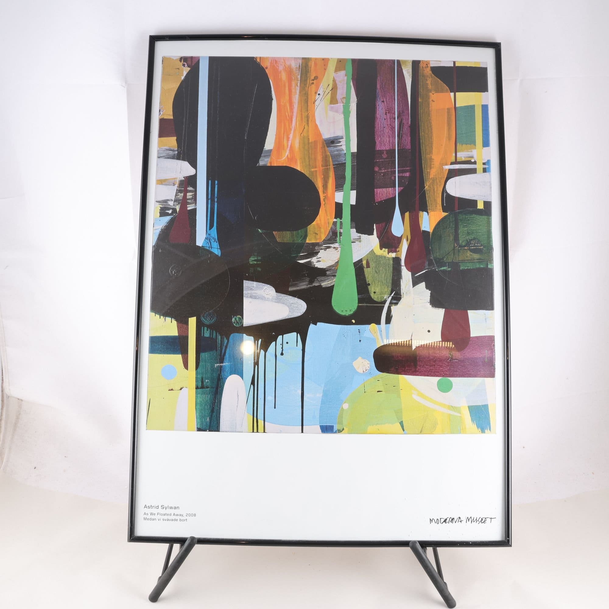 Galleriposter, Medan vi svävade bort, Astrid Sylvan, Moderna museet. Endast avh.