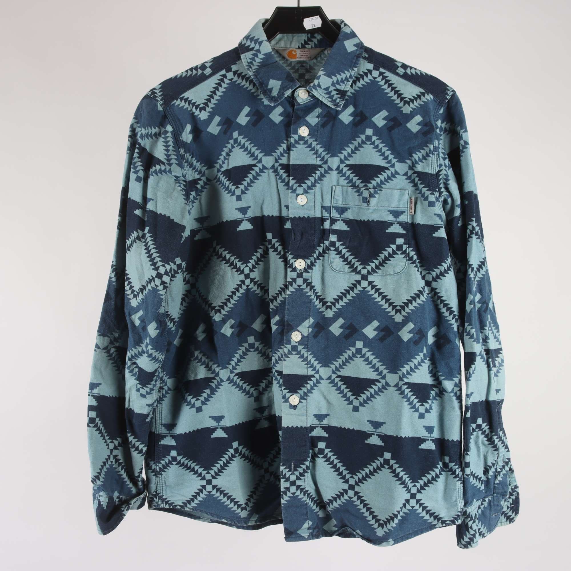 Skjorta, Carhartt, blå, mönstrad, stl. M