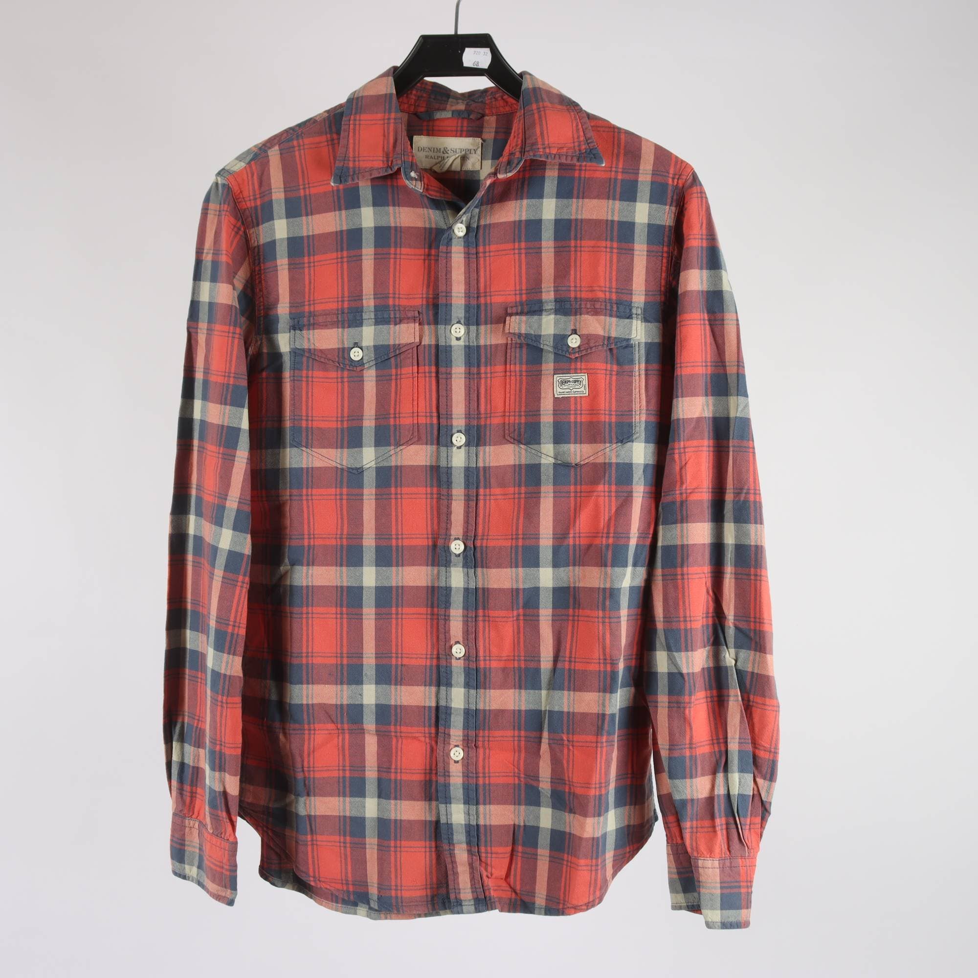 Skjorta, Denim & Supply Ralph Lauren, röd, rutig, stl. S
