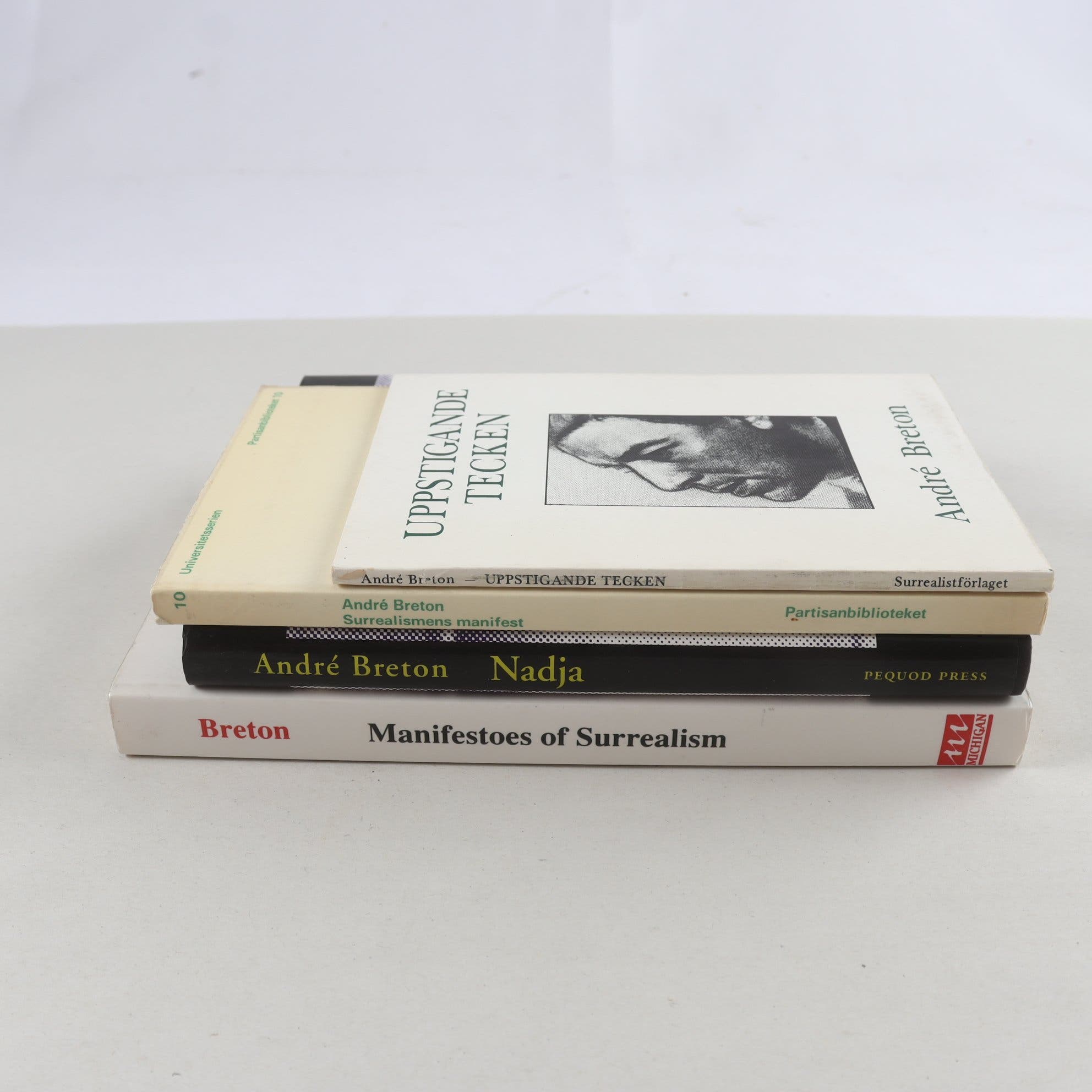 André Breton, bokpaket med 4 volymer