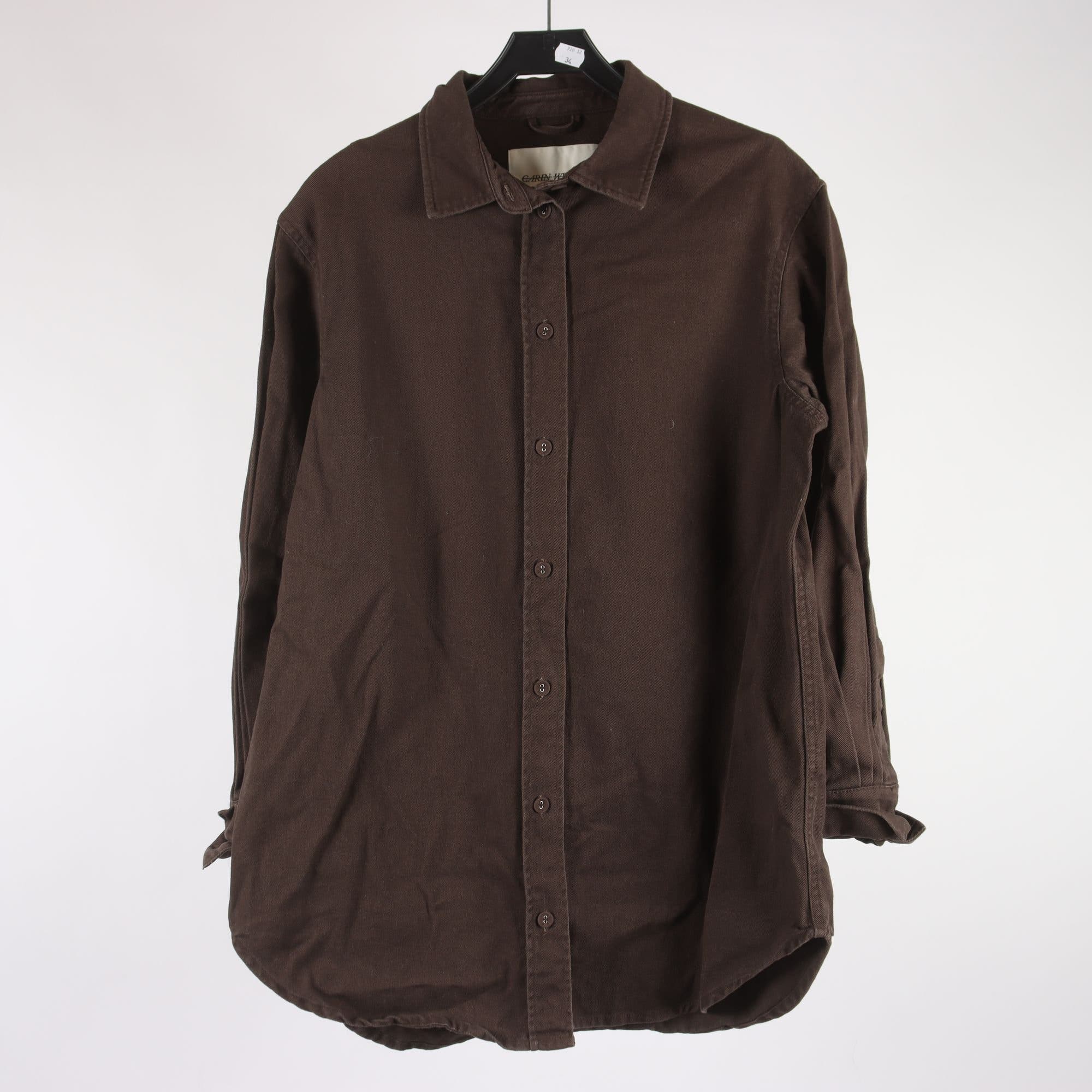 Jeansskjorta, Carin Wester, brun, stl. 36