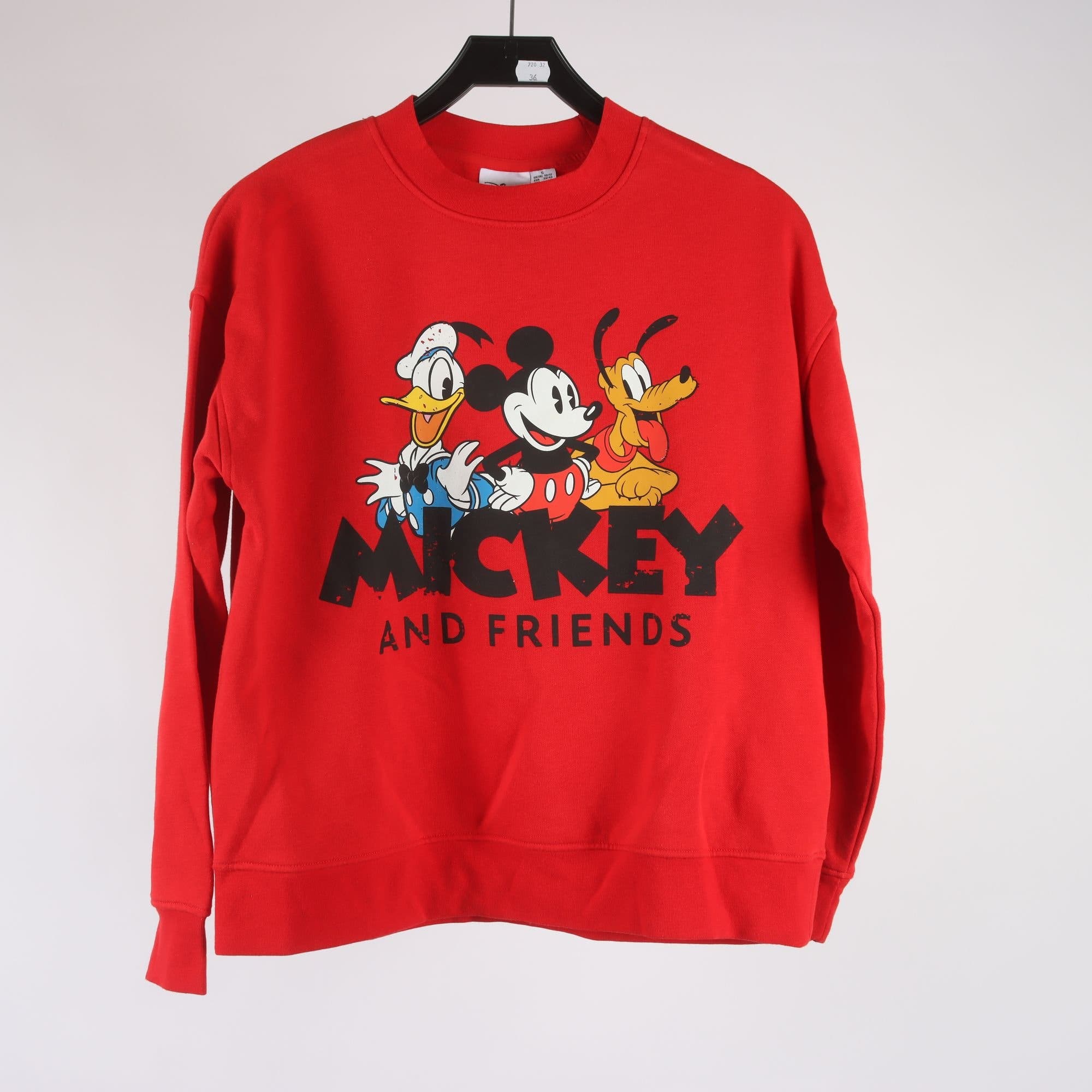 Sweatshirt, Disney , Mickey And Friends, röd, stl. S