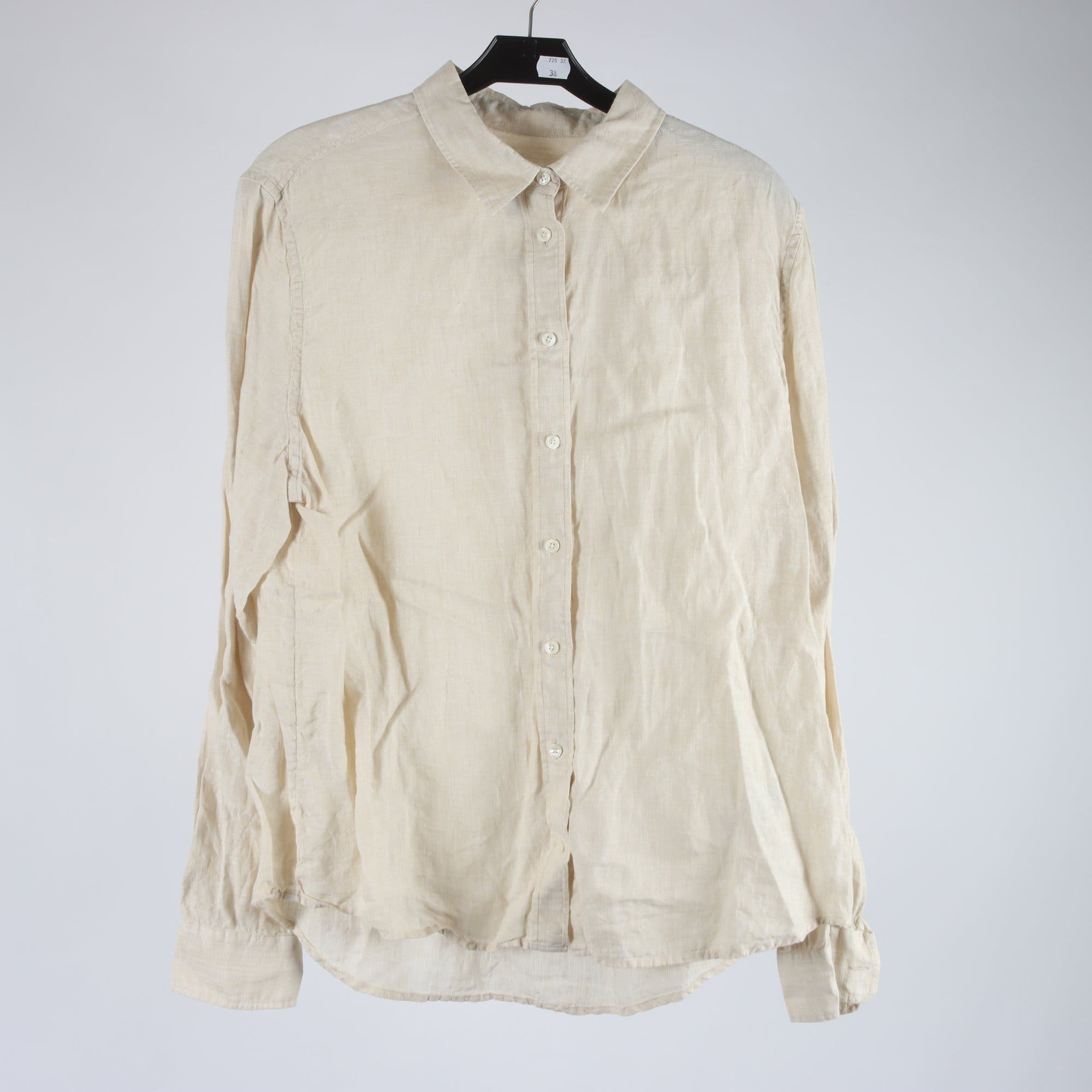 Skjorta, Gant, ljusbeige, 100% linne, stl. 44