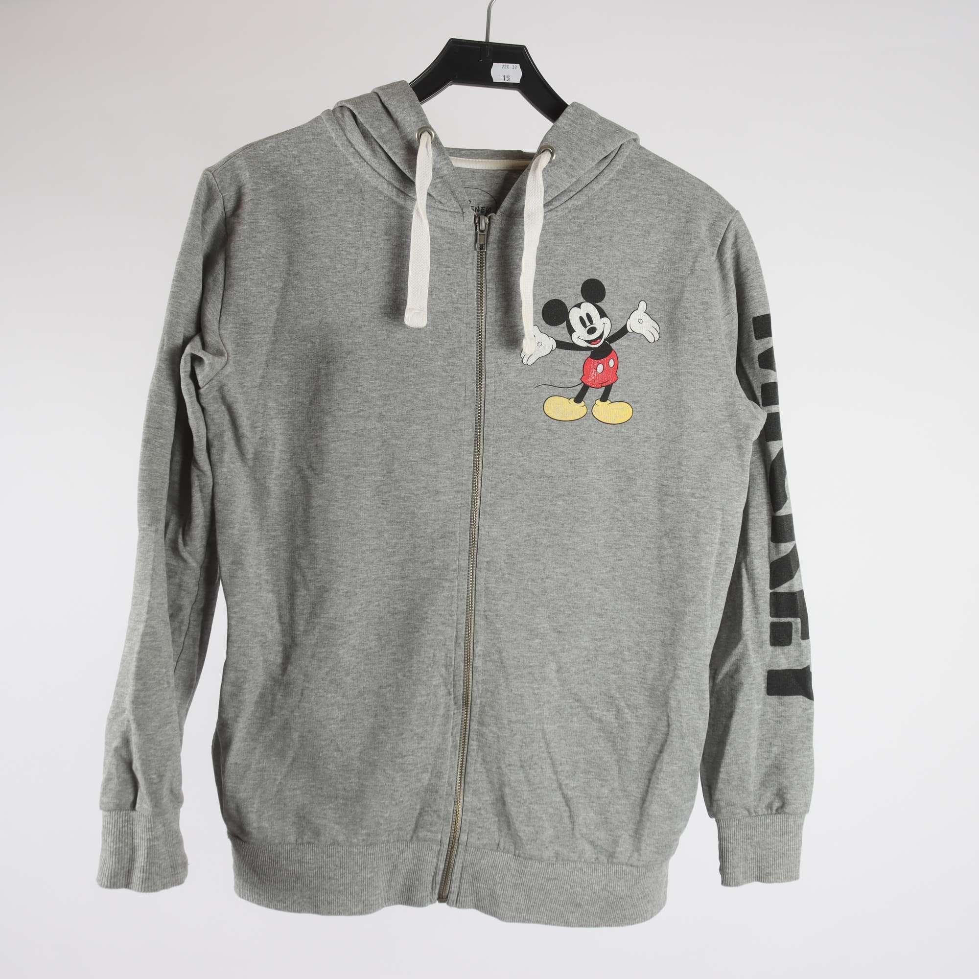 Hoodie, Disney, Mickey Mouse, grå, stl. 34
