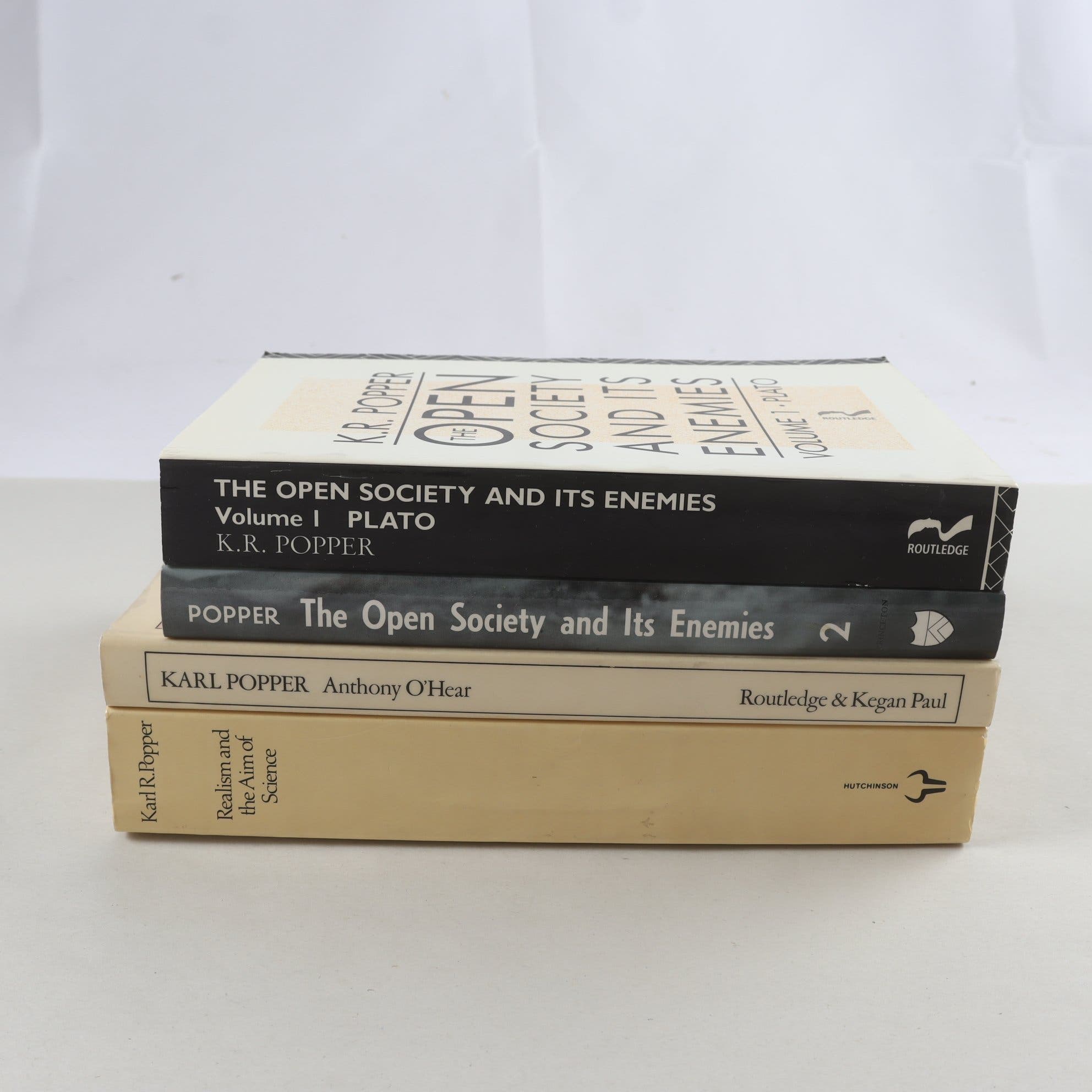 Karl R. Popper, bokpaket med 4 volymer