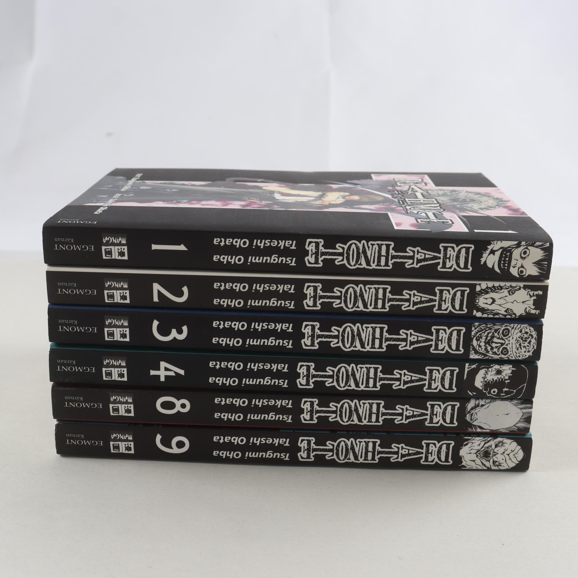 Deathnote, Vol. 1, 2, 3, 4, 8 & 9