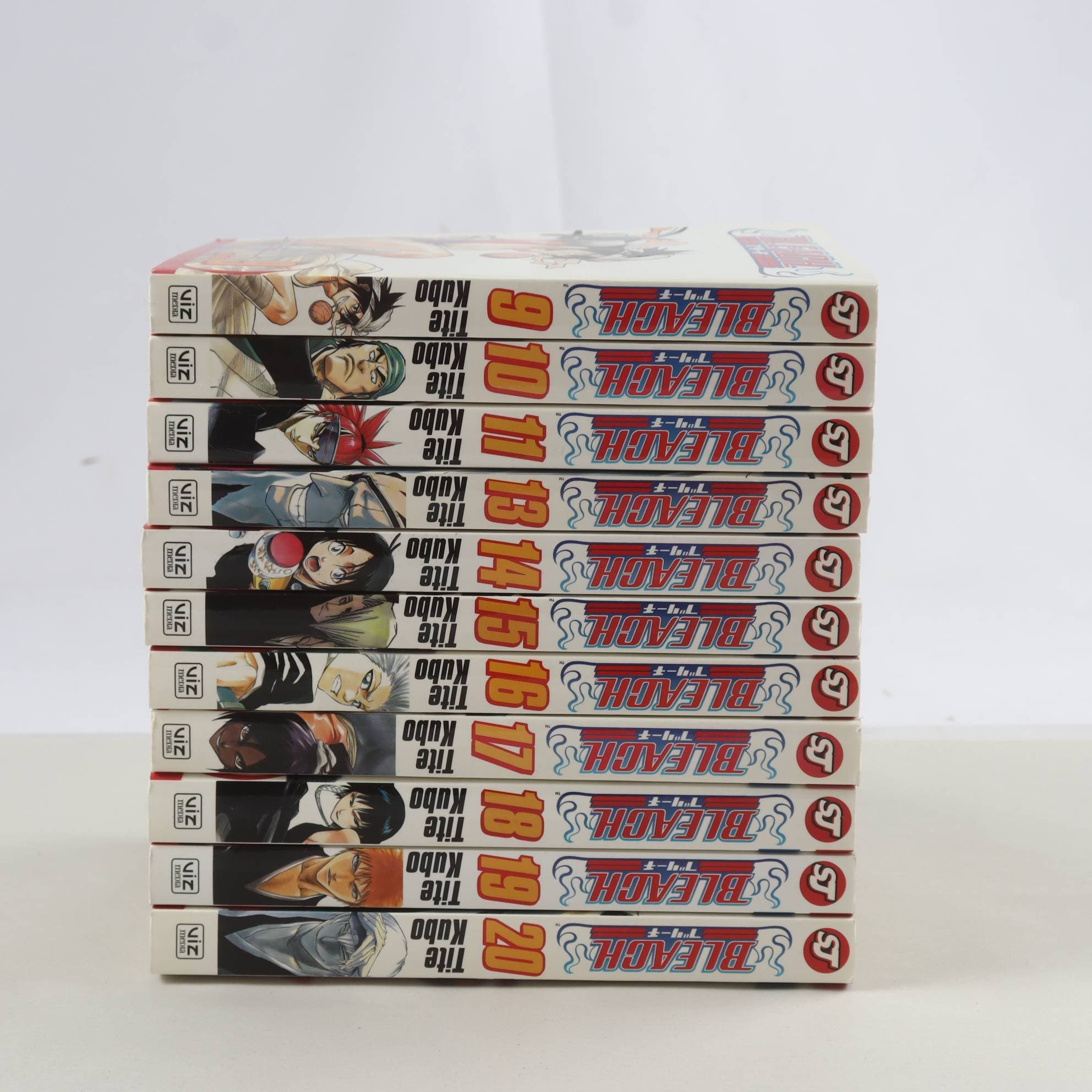 Tite Kubo, Bleach, Vol. 9-11 + Vol. 13-20. Samfraktas ej