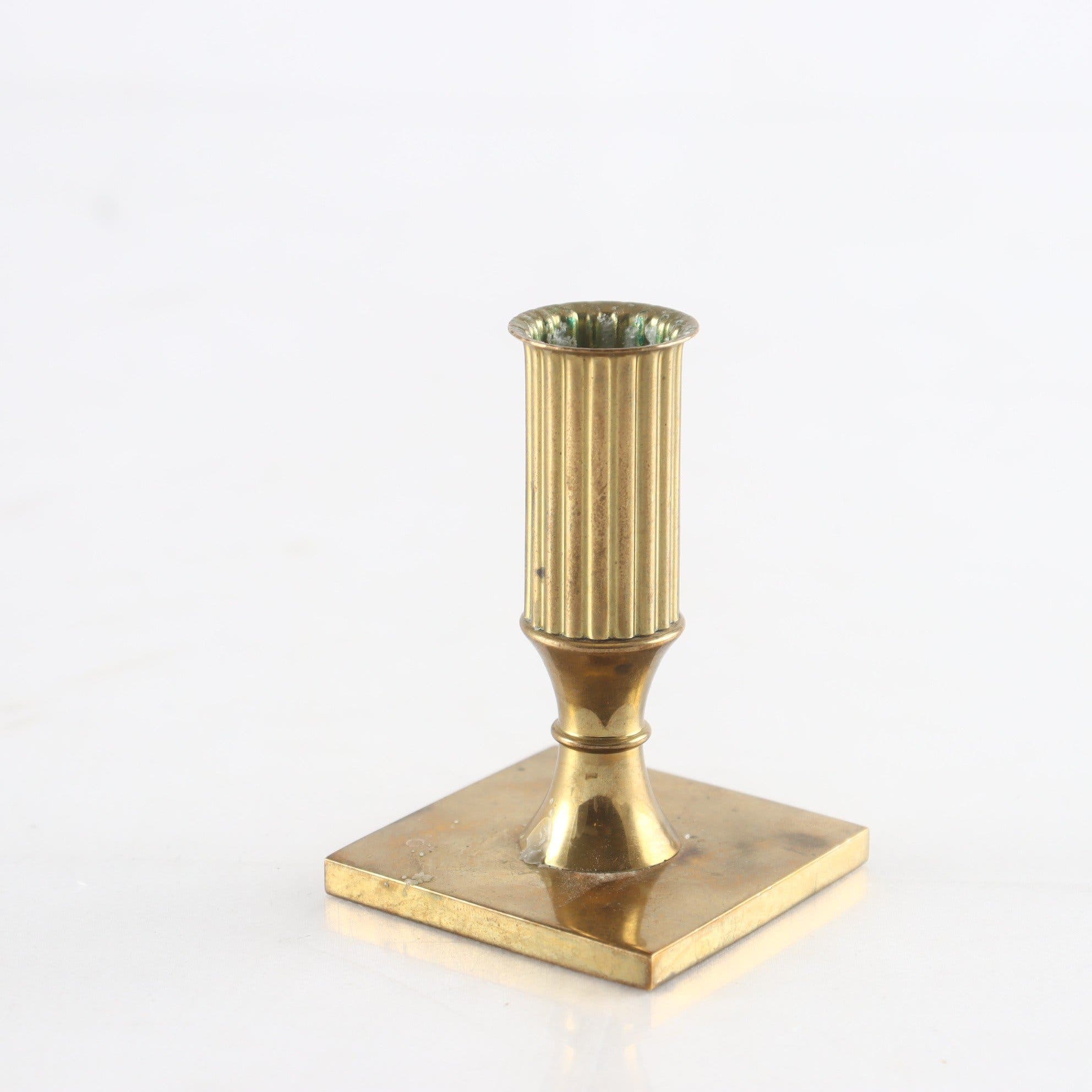 Ljusstake, mässing, Gusum, Metallslöjden