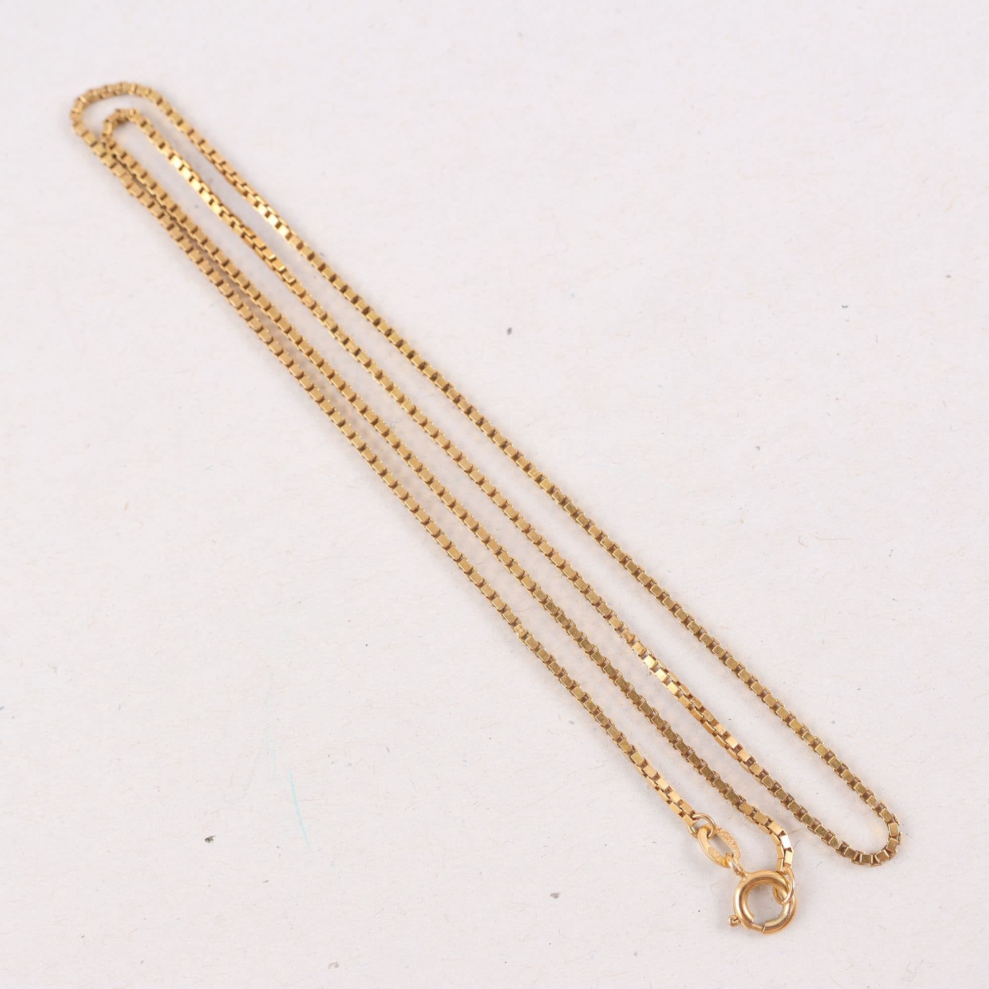 Halsband, guld 18k, Venezialänk