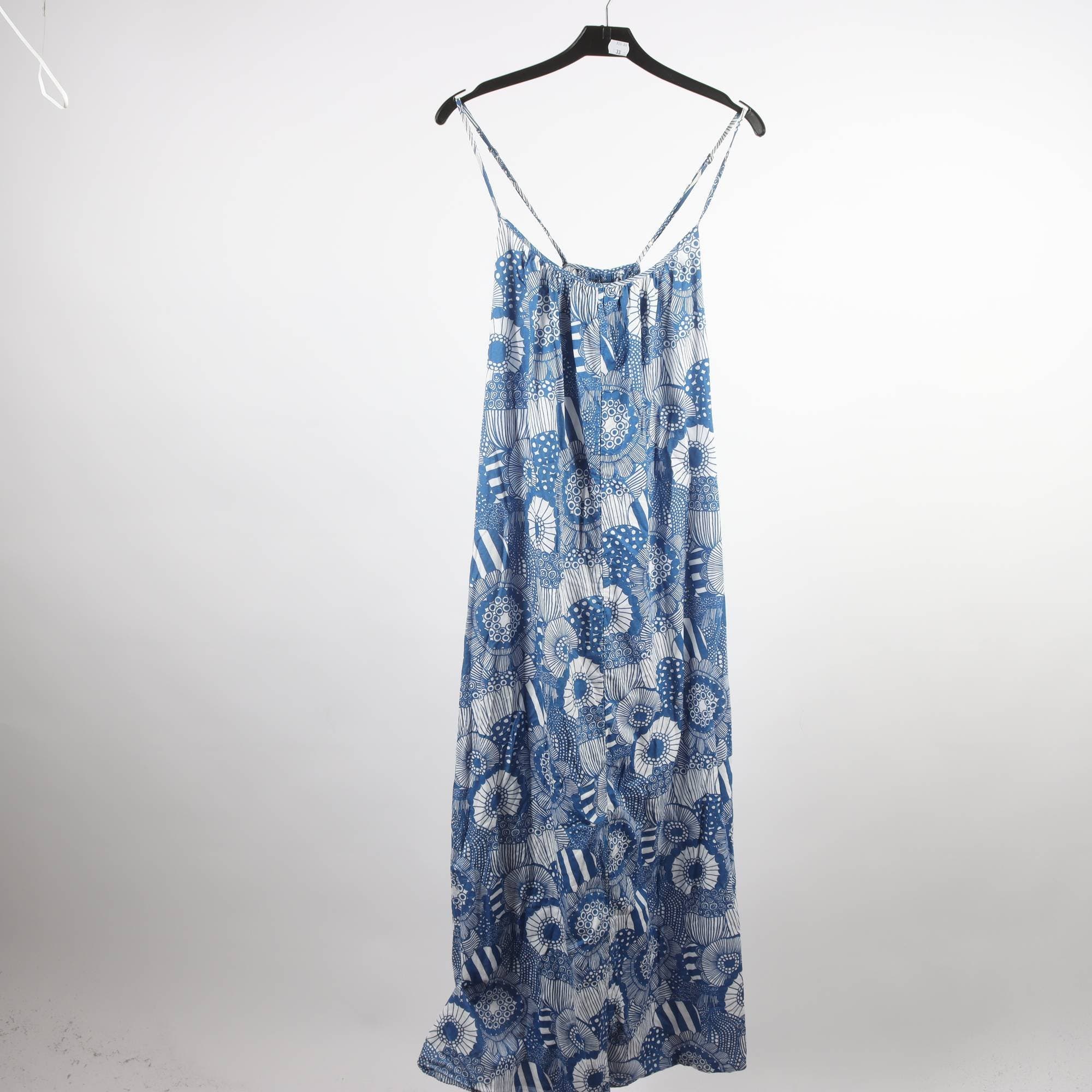 Klänning, Banana Republic x Marimekko. blå, vit, mönstrad, stl. 2 (XS)