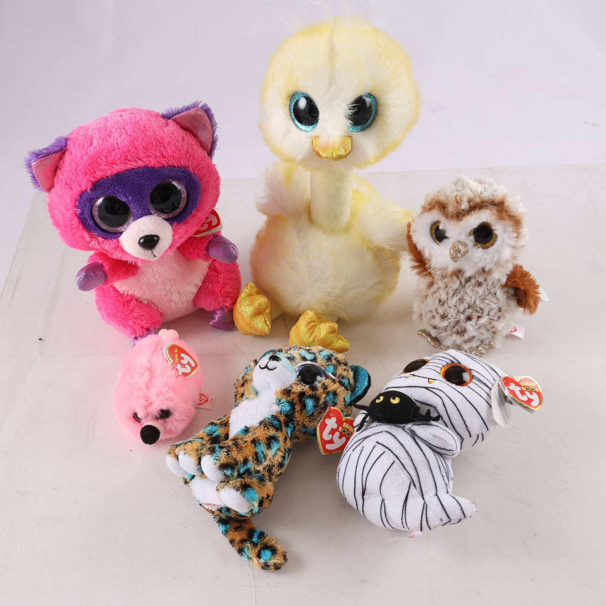 Mjukisdjur, TY-beanie boos,6st.