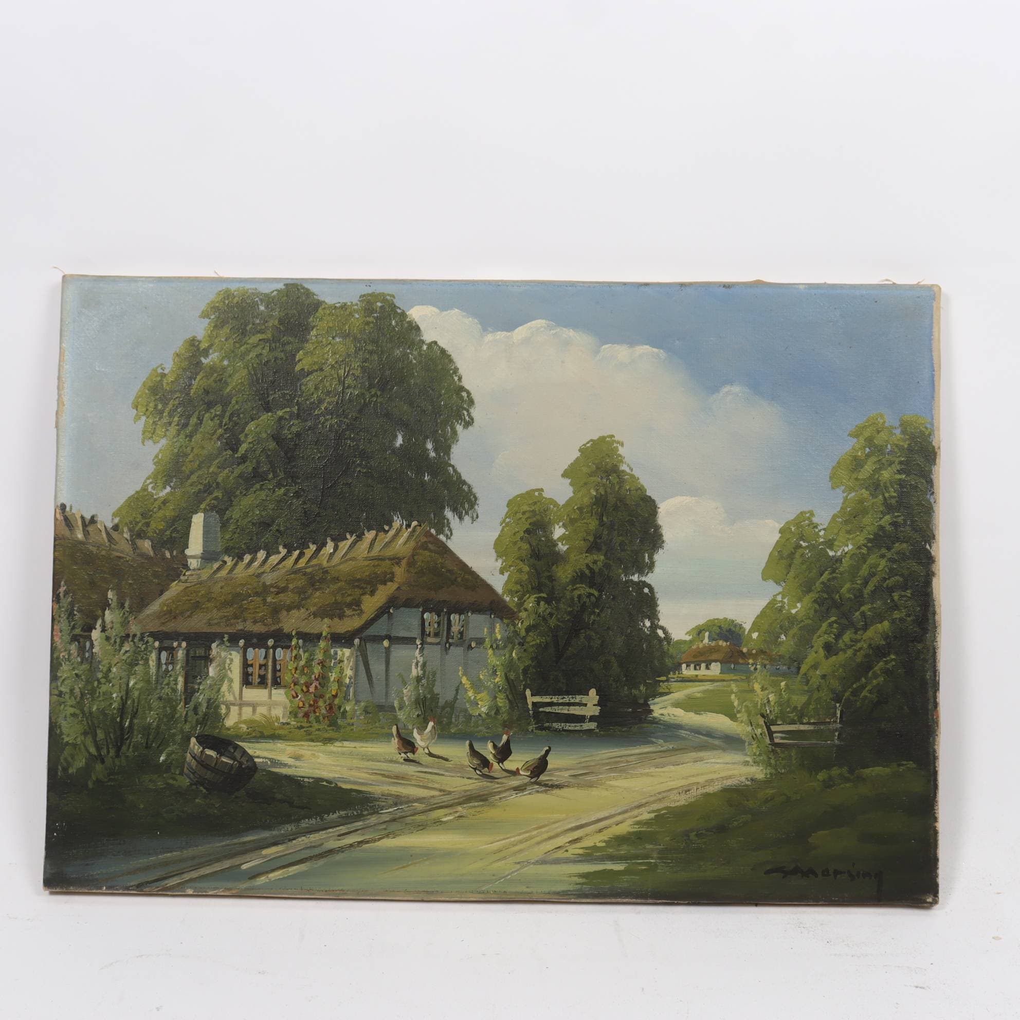 Olja på duk, oramad, Ivar Morsing, (1919-2009), signerad. Endast avhämtning.
