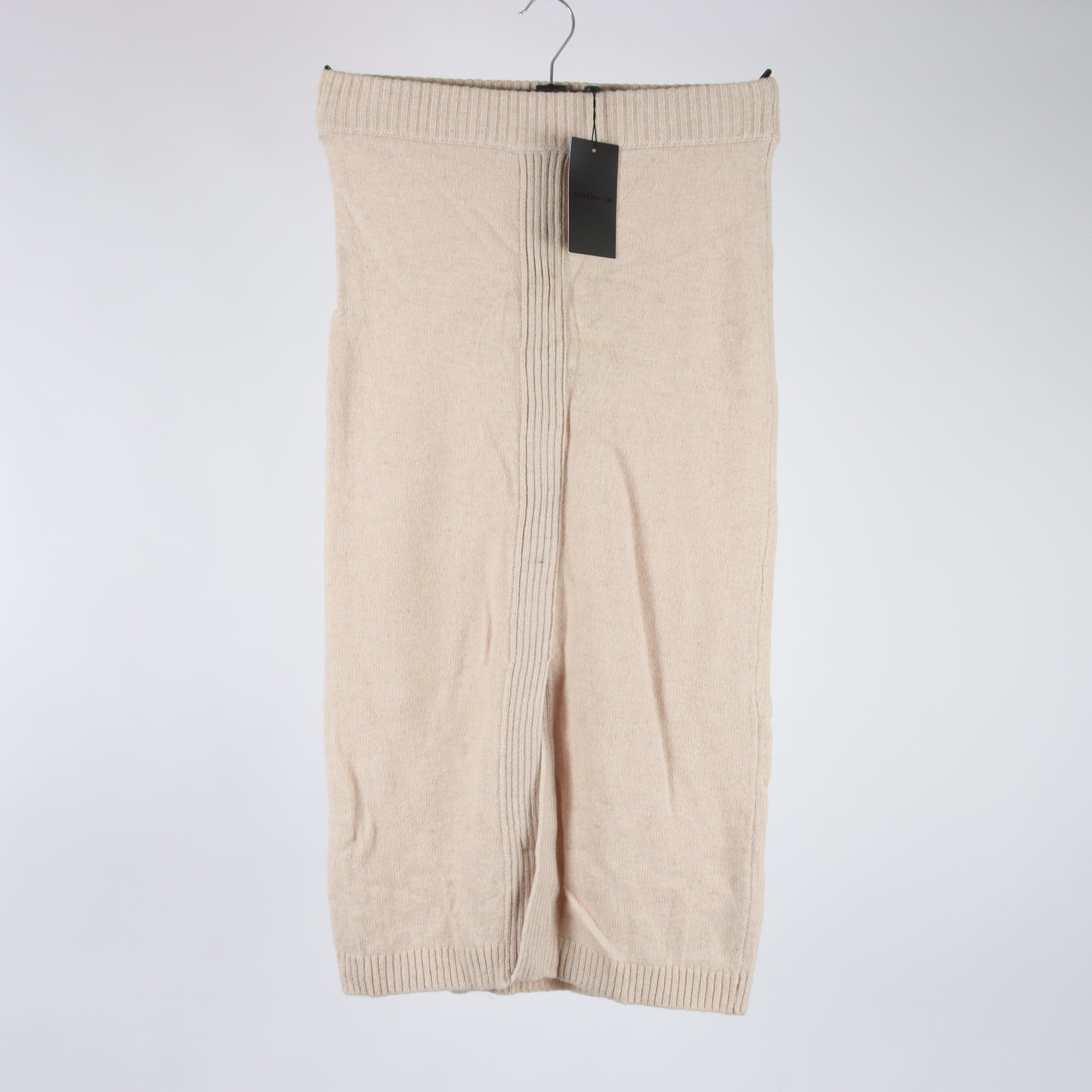 Kjol, Stockh LM, beige, stl. XS.