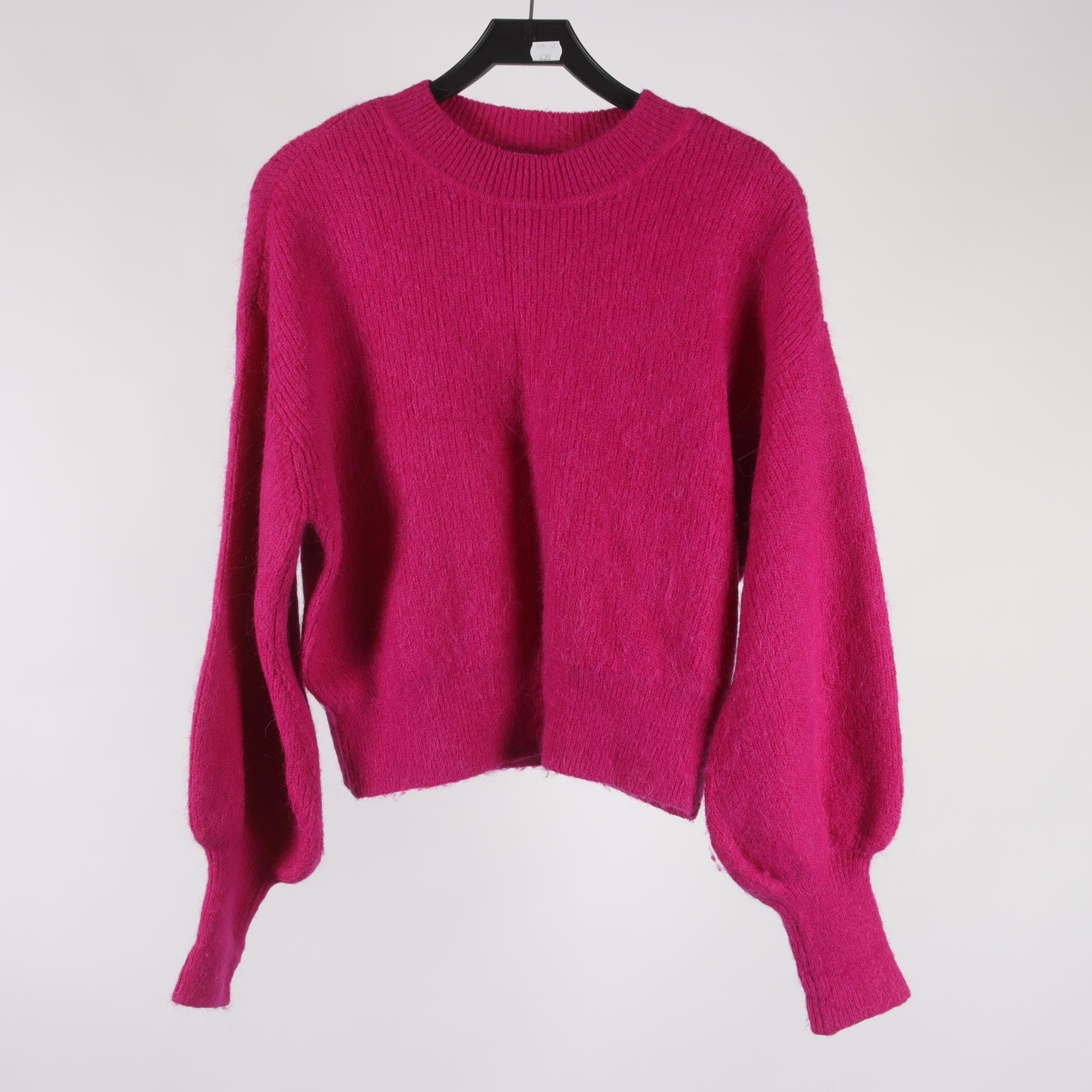 Tröja, H&M, rosa, ull, alpaca, stl. S.