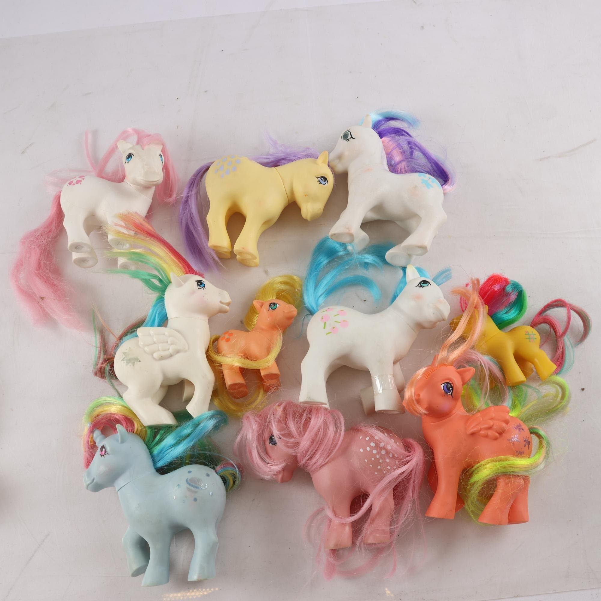 Hästar, My little pony, blandat, retro.