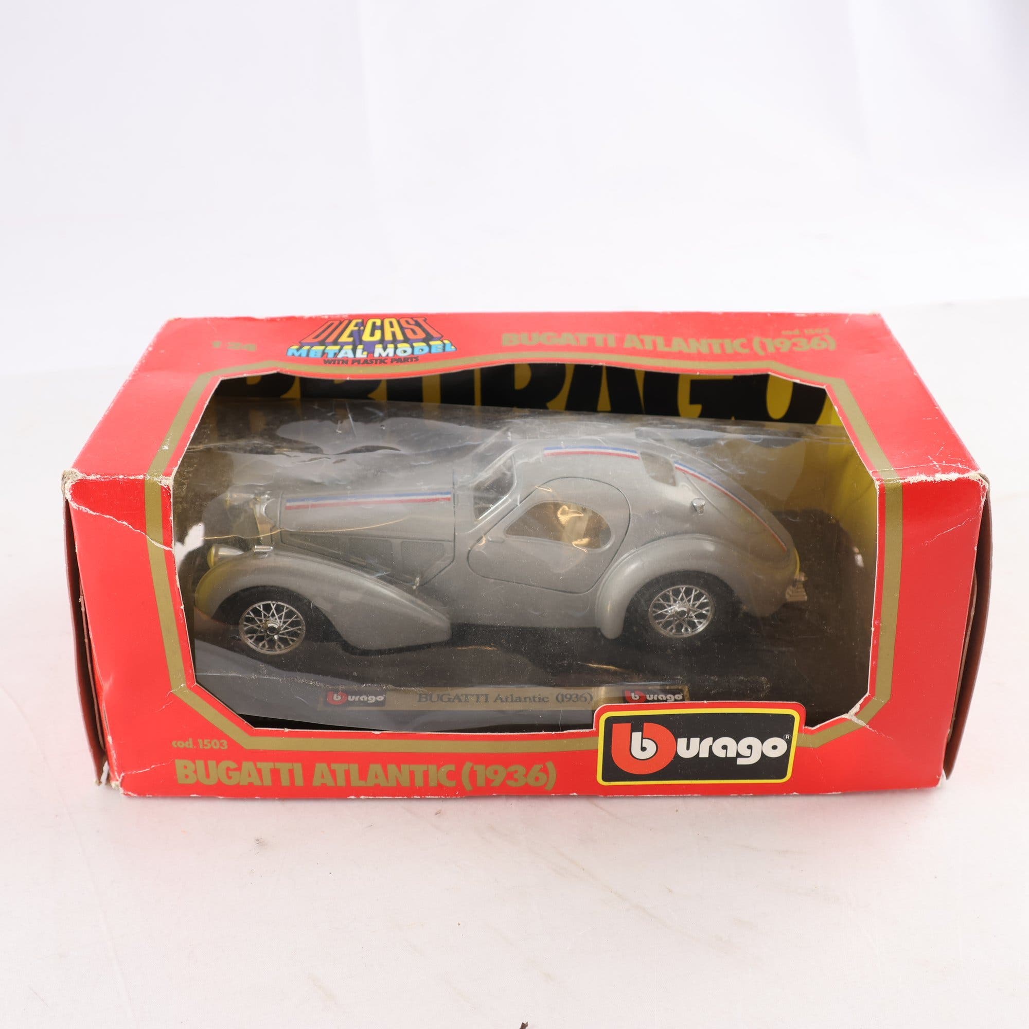 Bil, Burago,bugatti atlantic, i org ask, retro.