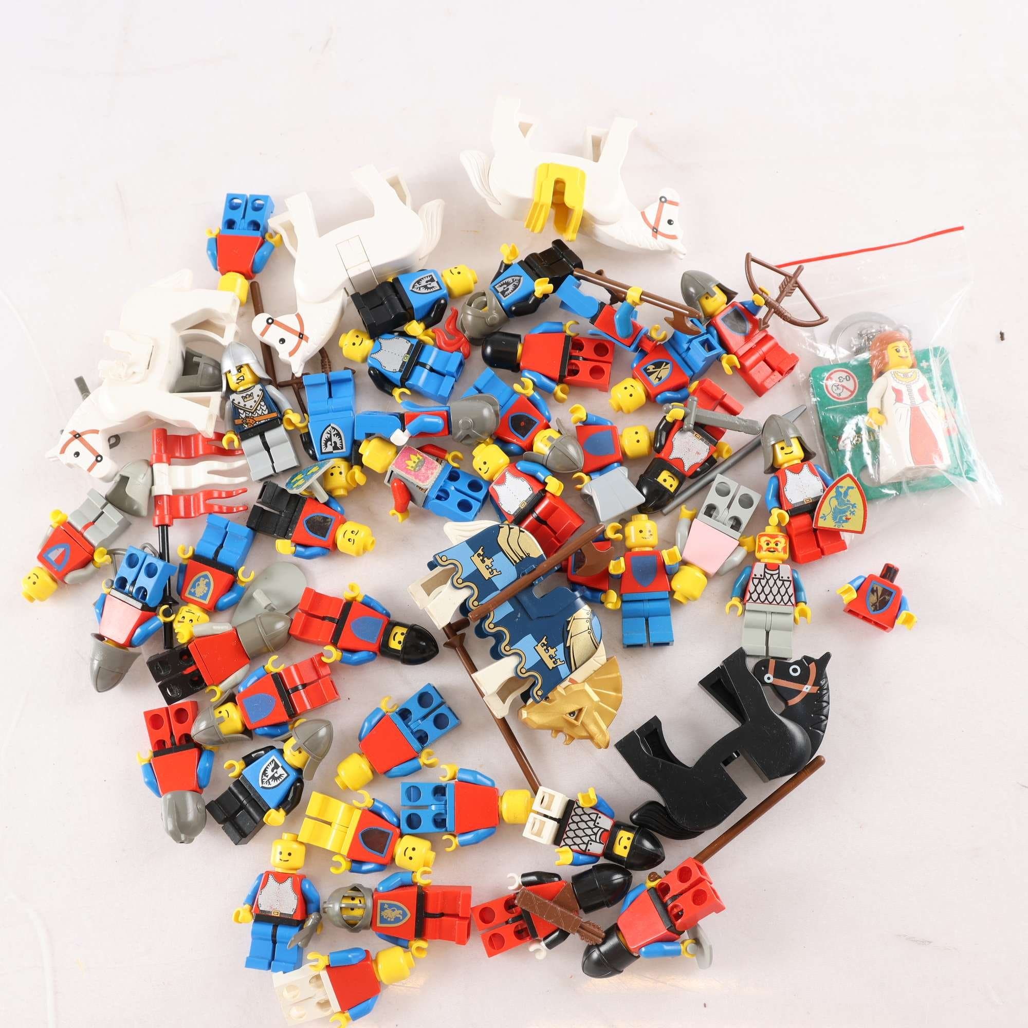 Lego, Lego riddare, blandat, retro.