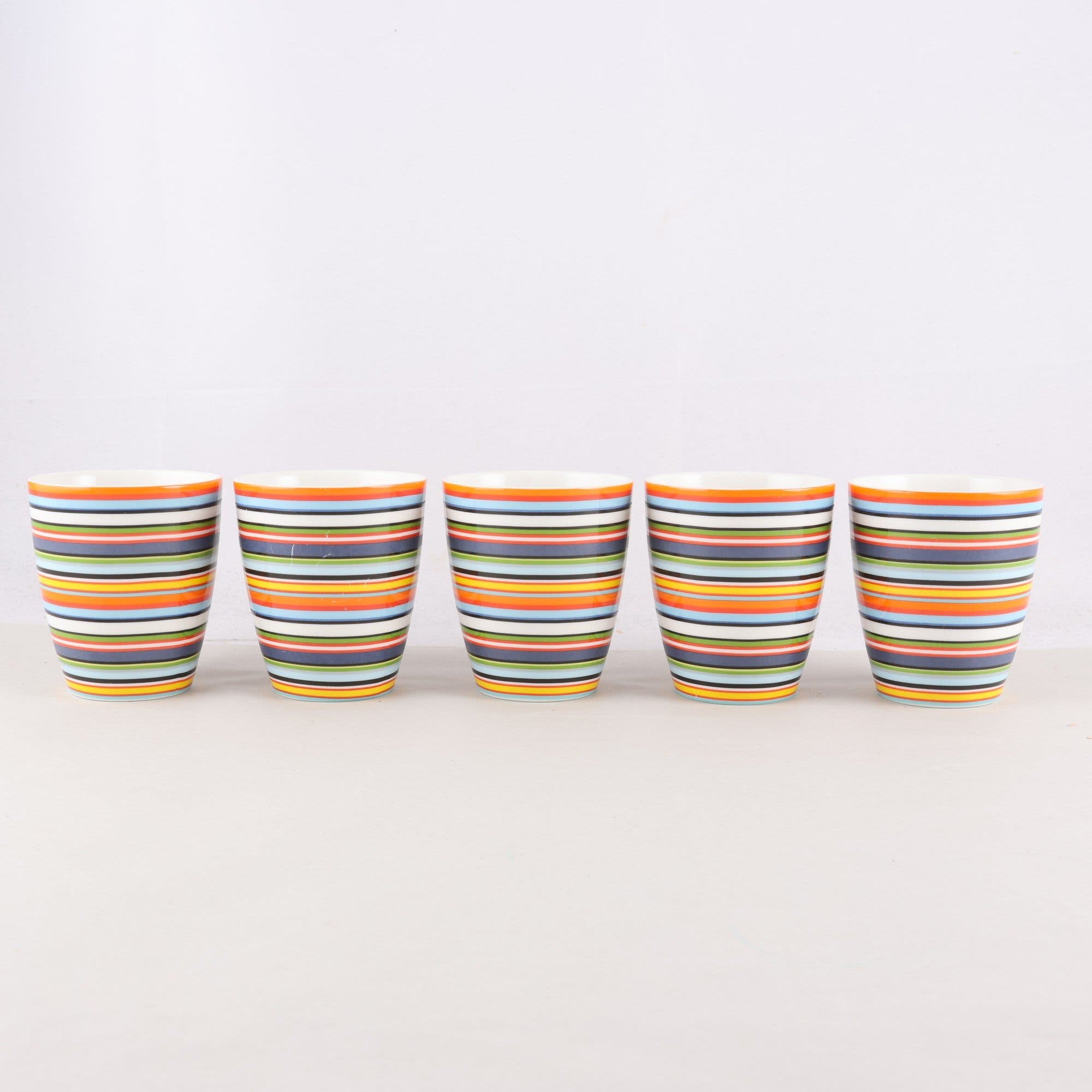 Muggar, Iittala, Origo, 5 st. Samfraktas ej.