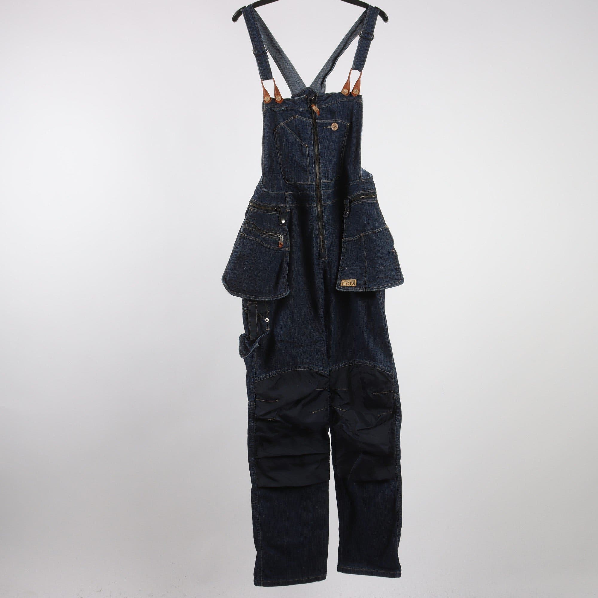 Arbetsbyxor, Flora, blå, jeans, stl. M.