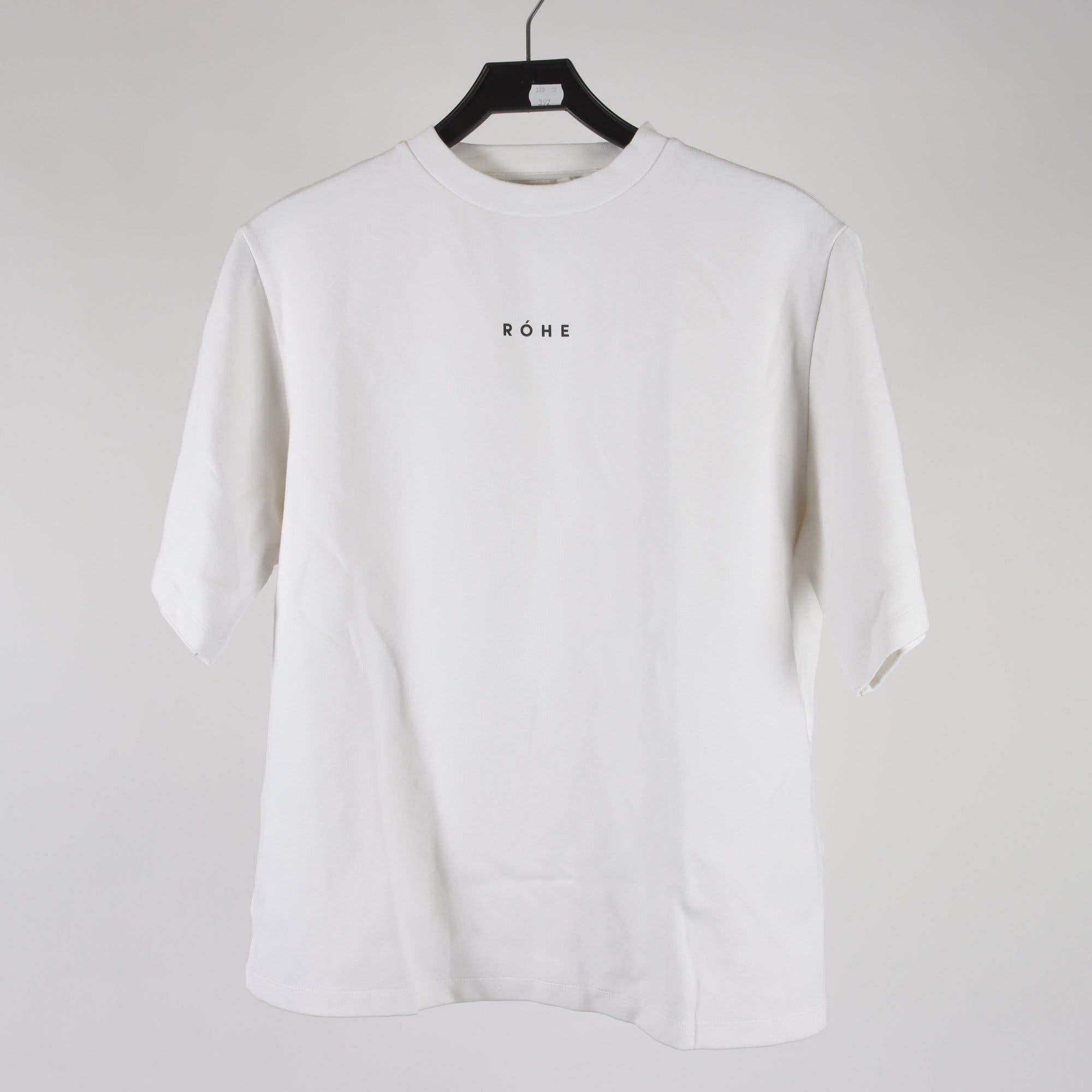 T-shirt, Róhe, vit, stl. 38.