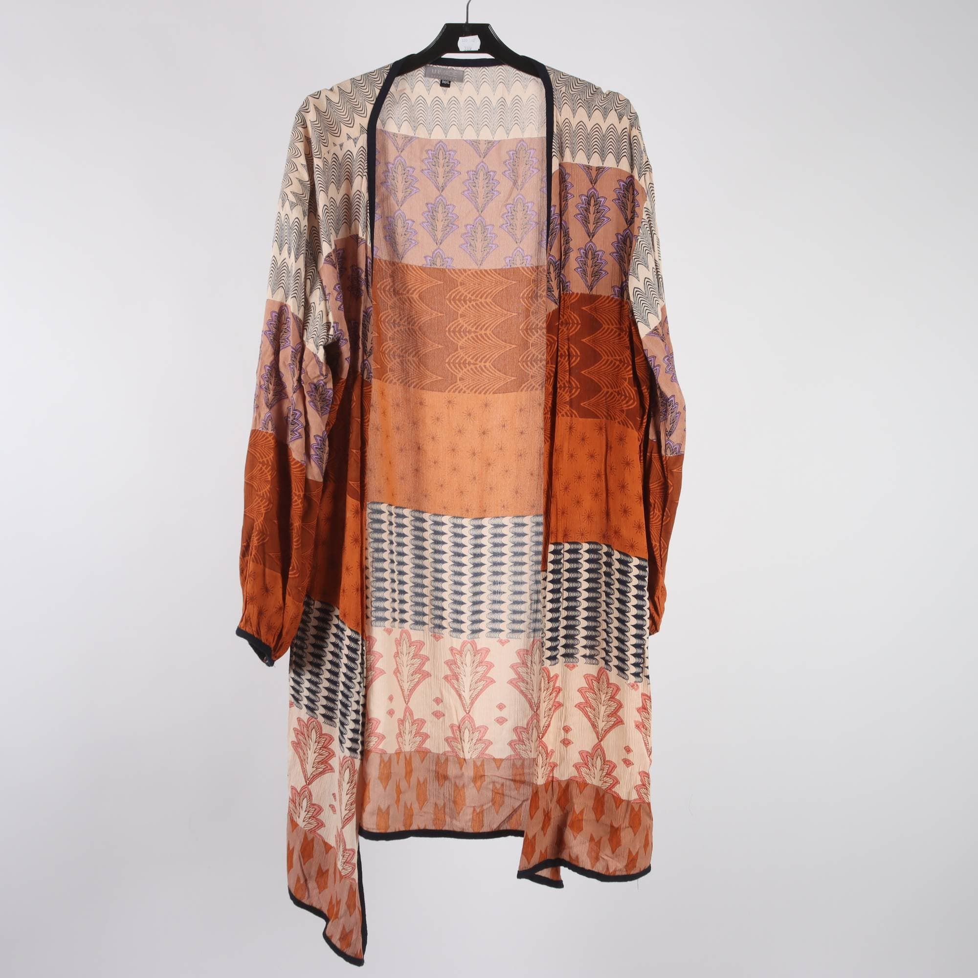 Kimono, Unmade, orange, lila, stl. M/L.