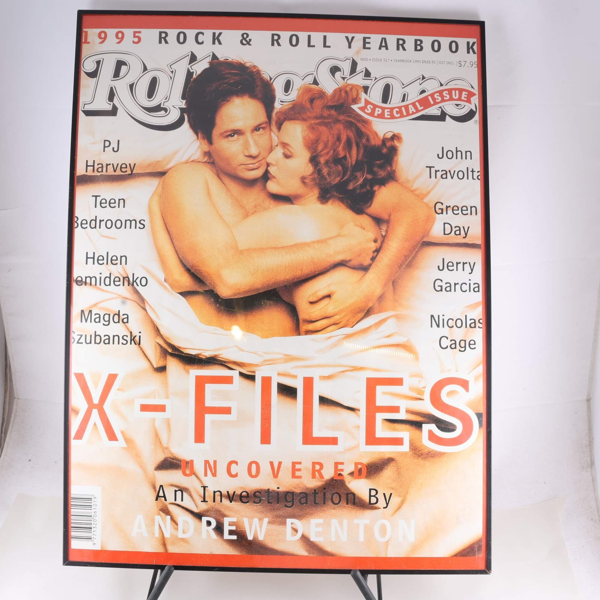 X-Files Poster med ram, Rolling Stone, 1995. Endast avhämtning.