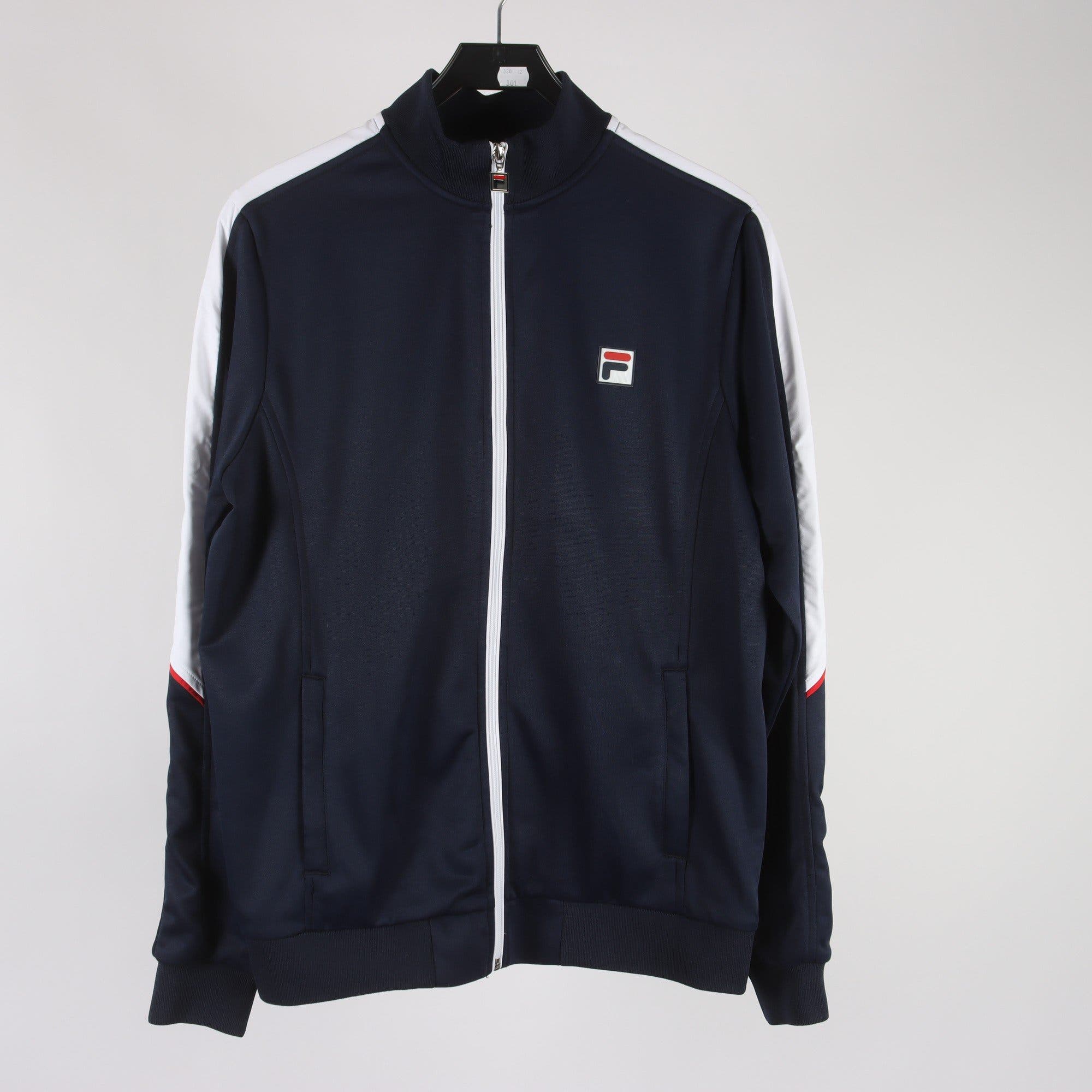 Träningsjacka, Fila, blå, vit, stl. M.