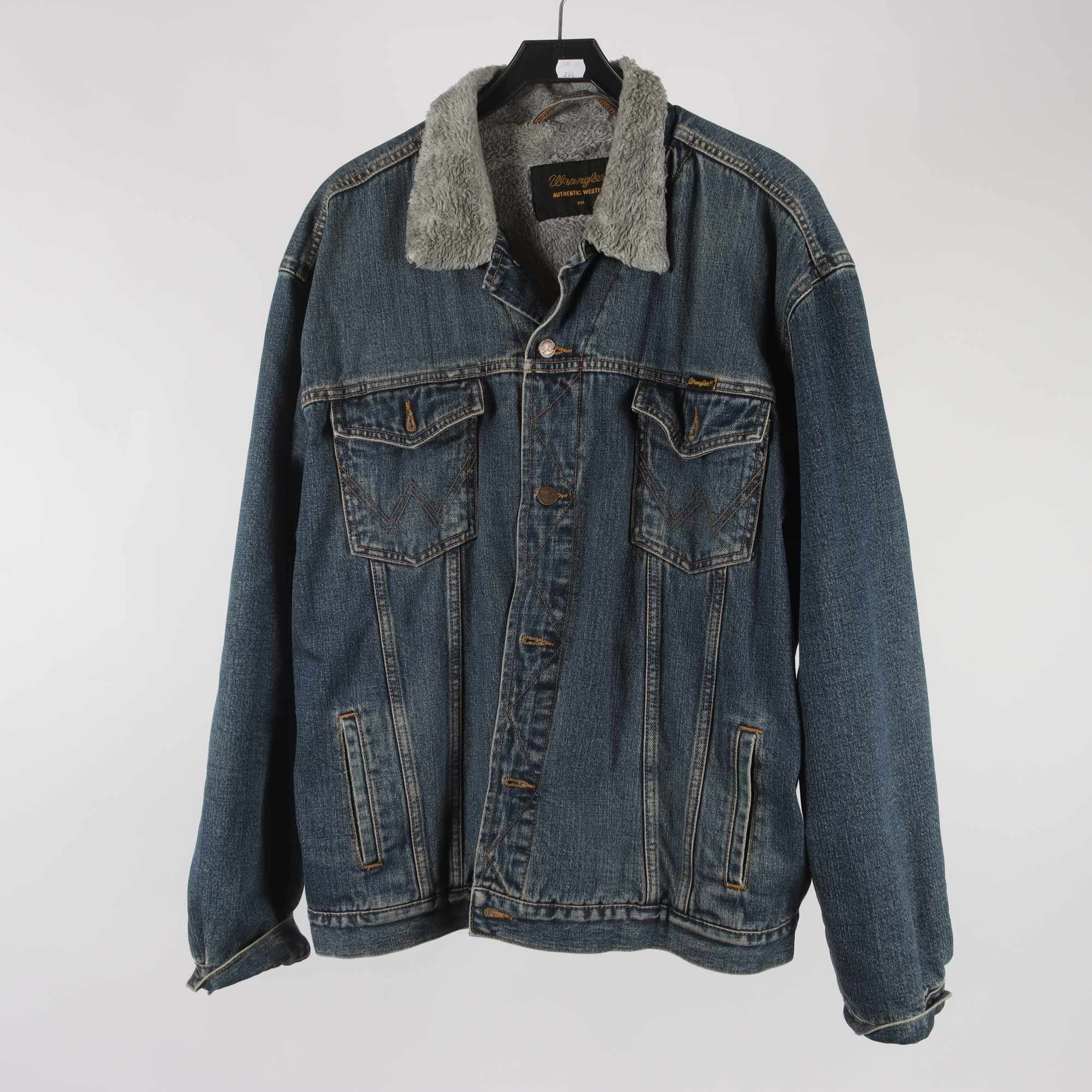 Fodrad jeansjacka, Wrangler, blå, stl. XXL.