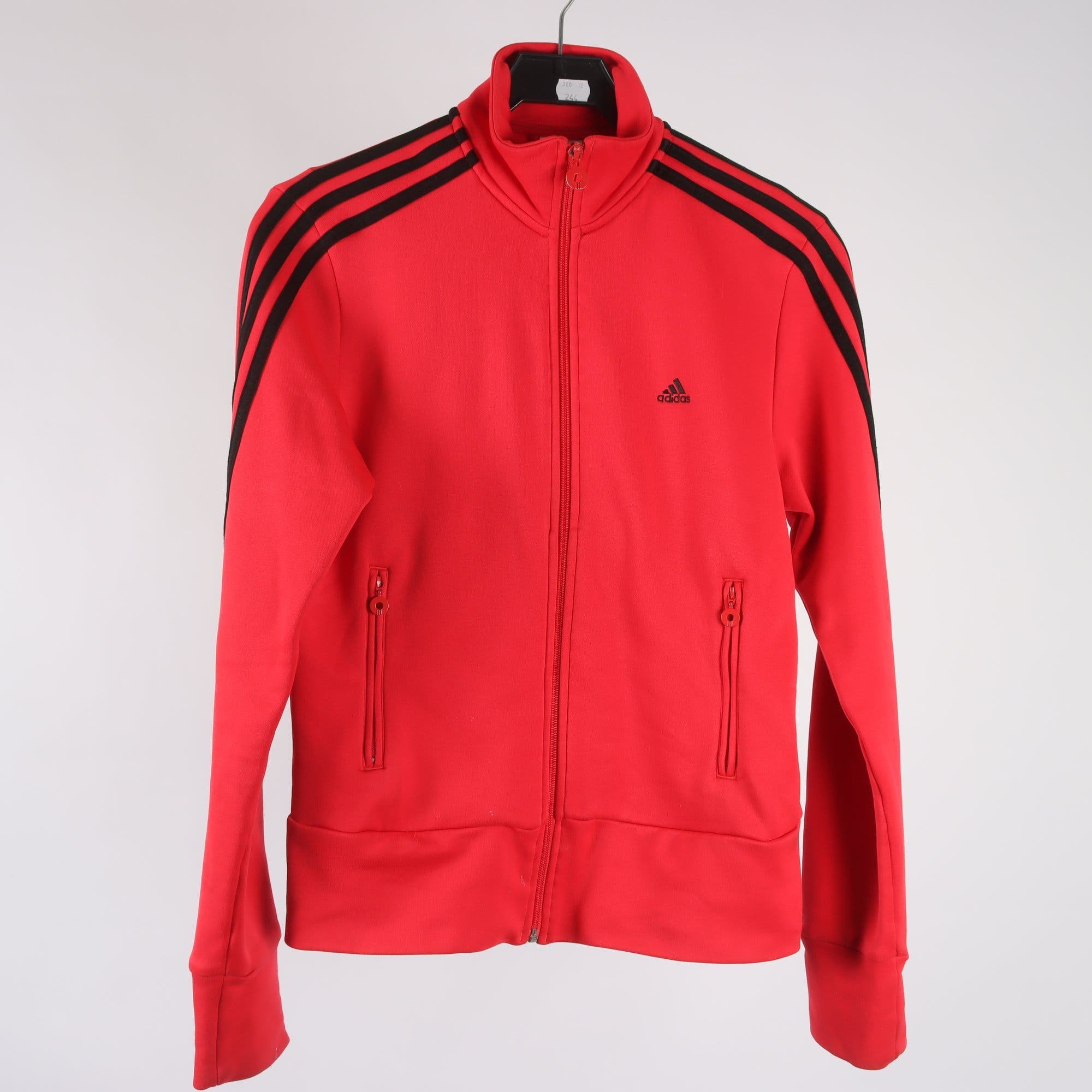 Träningsjacka, Adidas, röd, stl. 40.