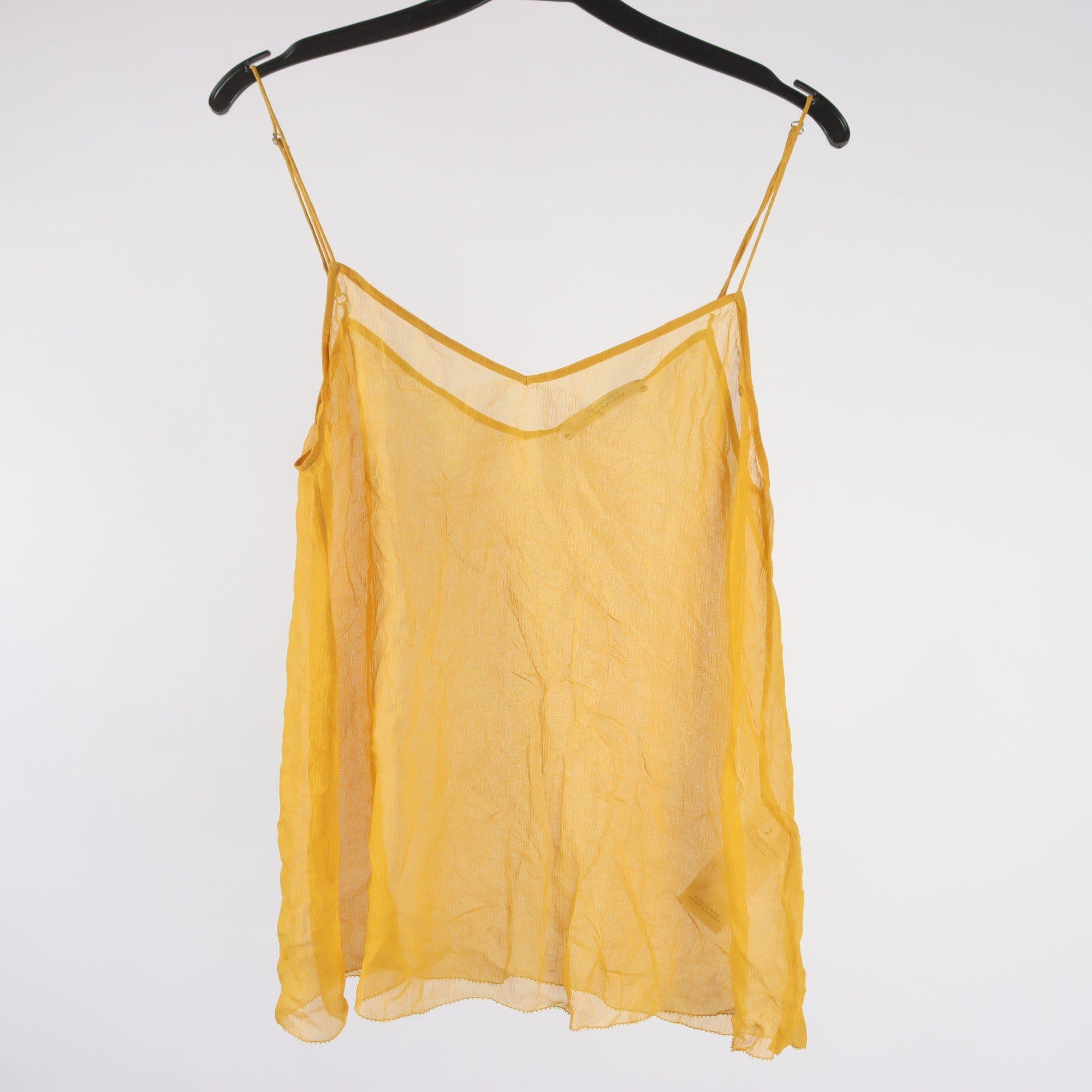 Linne, Dorothee Schumacher, gul, 100% silke, stl. ca. S.
