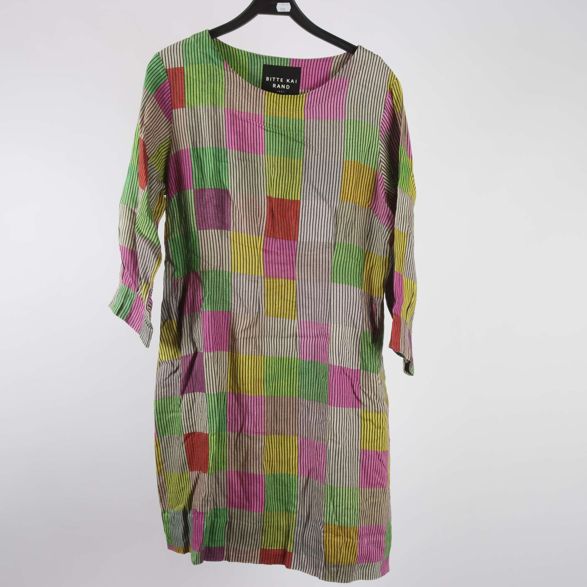 Klänning, Bitte Kai Rand, flerfärgad, mönstrad, 100% linne, stl. XL