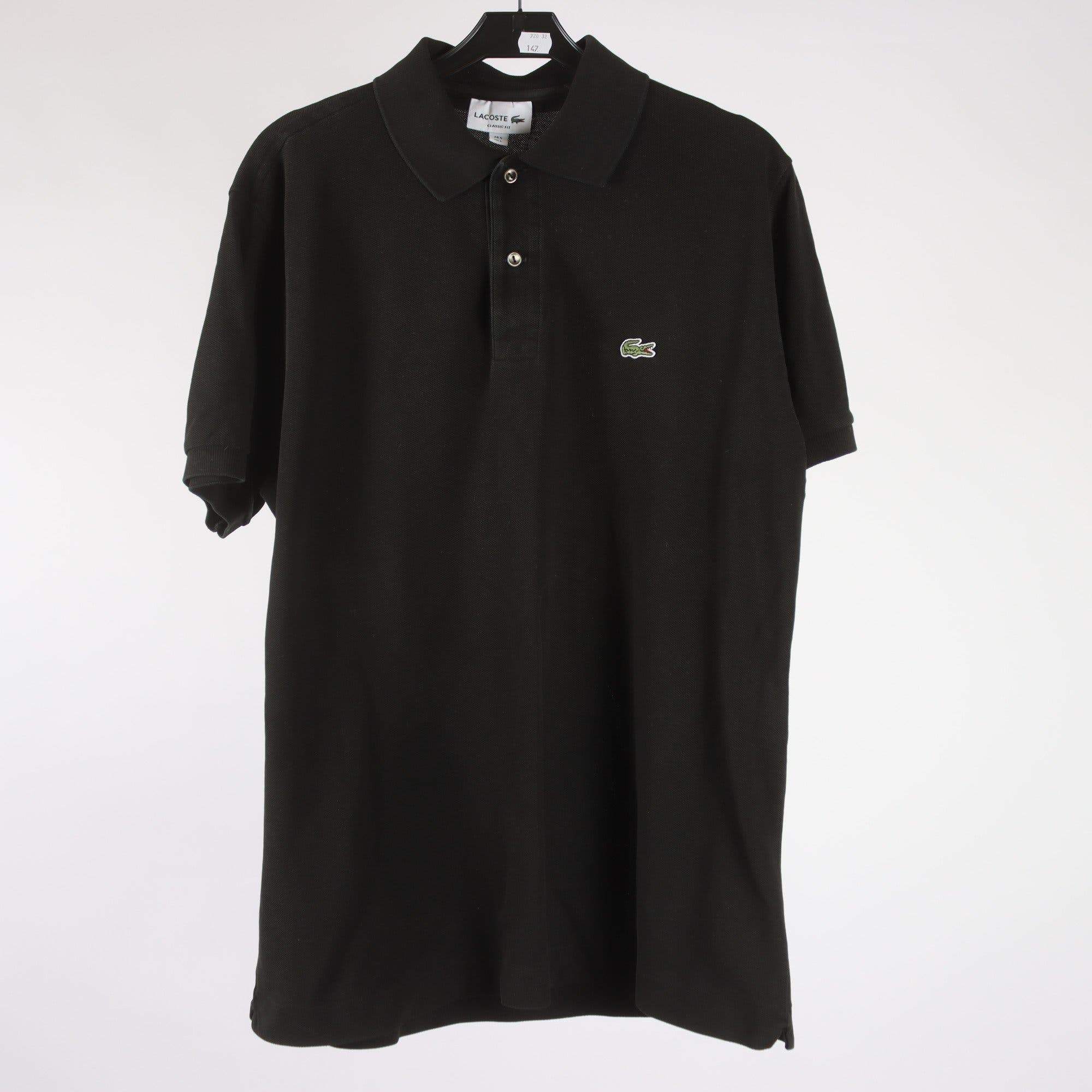 Pikétröja, Lacoste, svart, stl. L