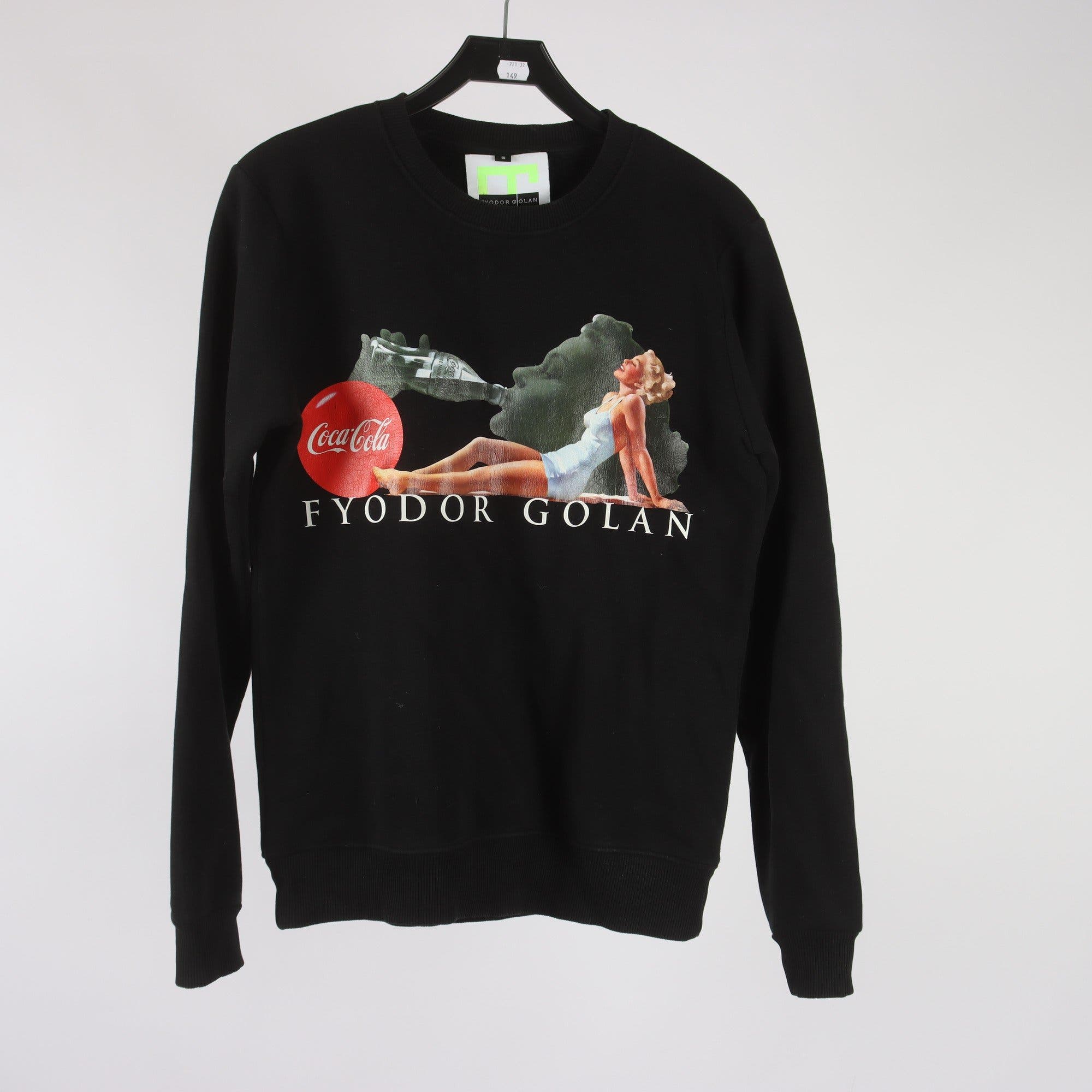 Sweatshirt, Fyodor Golan x Coca Cola, svart, stl. S