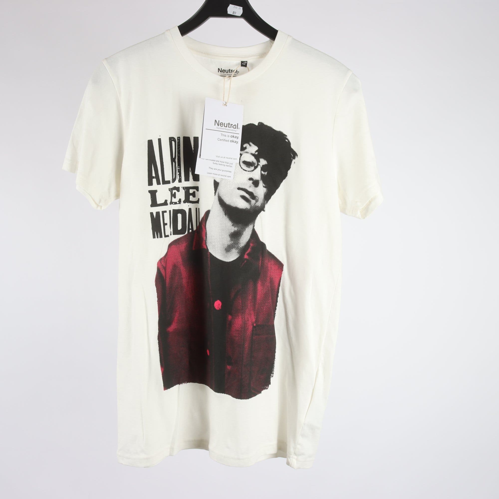 T-shirt, Albin Lee Meldau, vit, stl. M