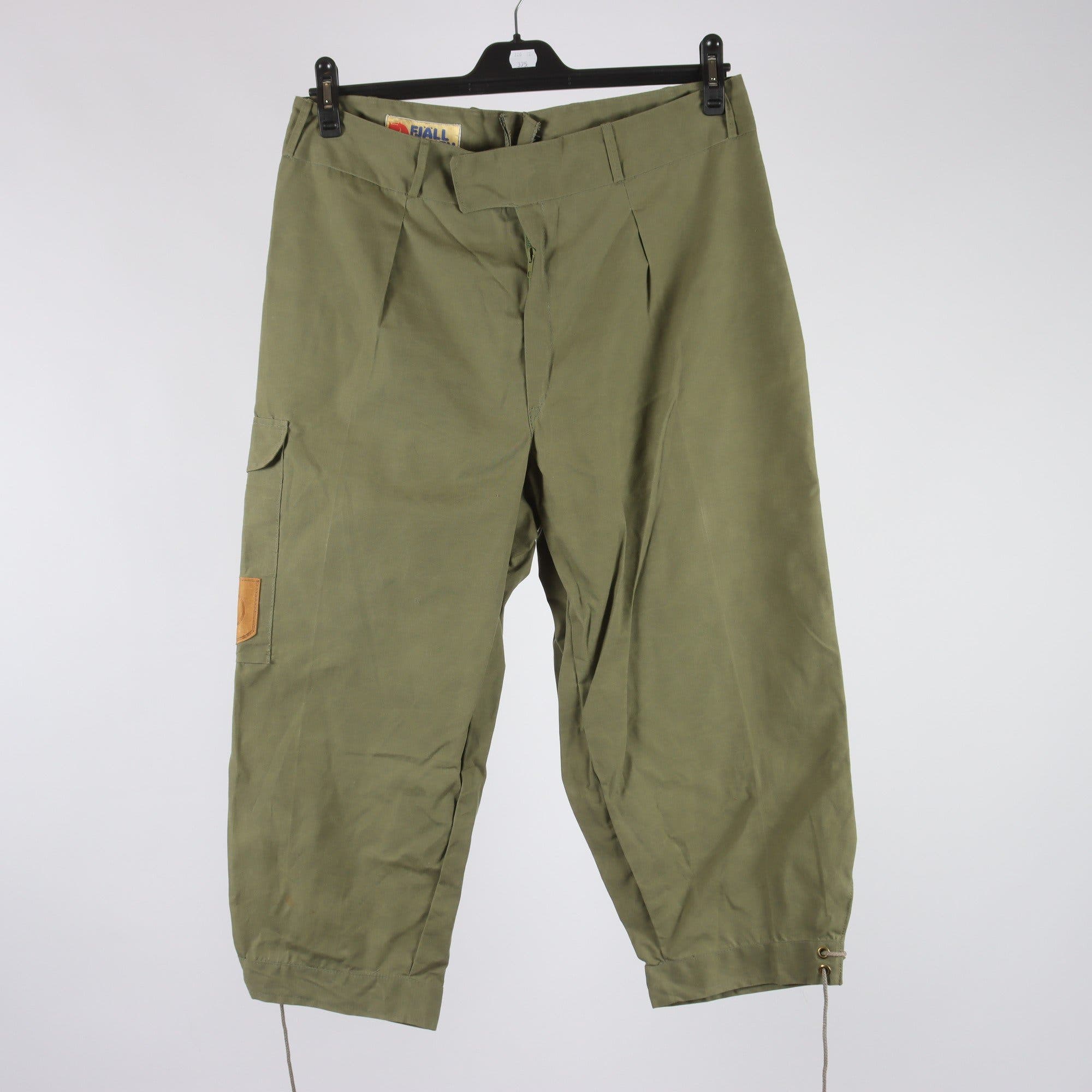 Friluftsbyxor, Fjällräven, grön, knickers, stl. 52/54.