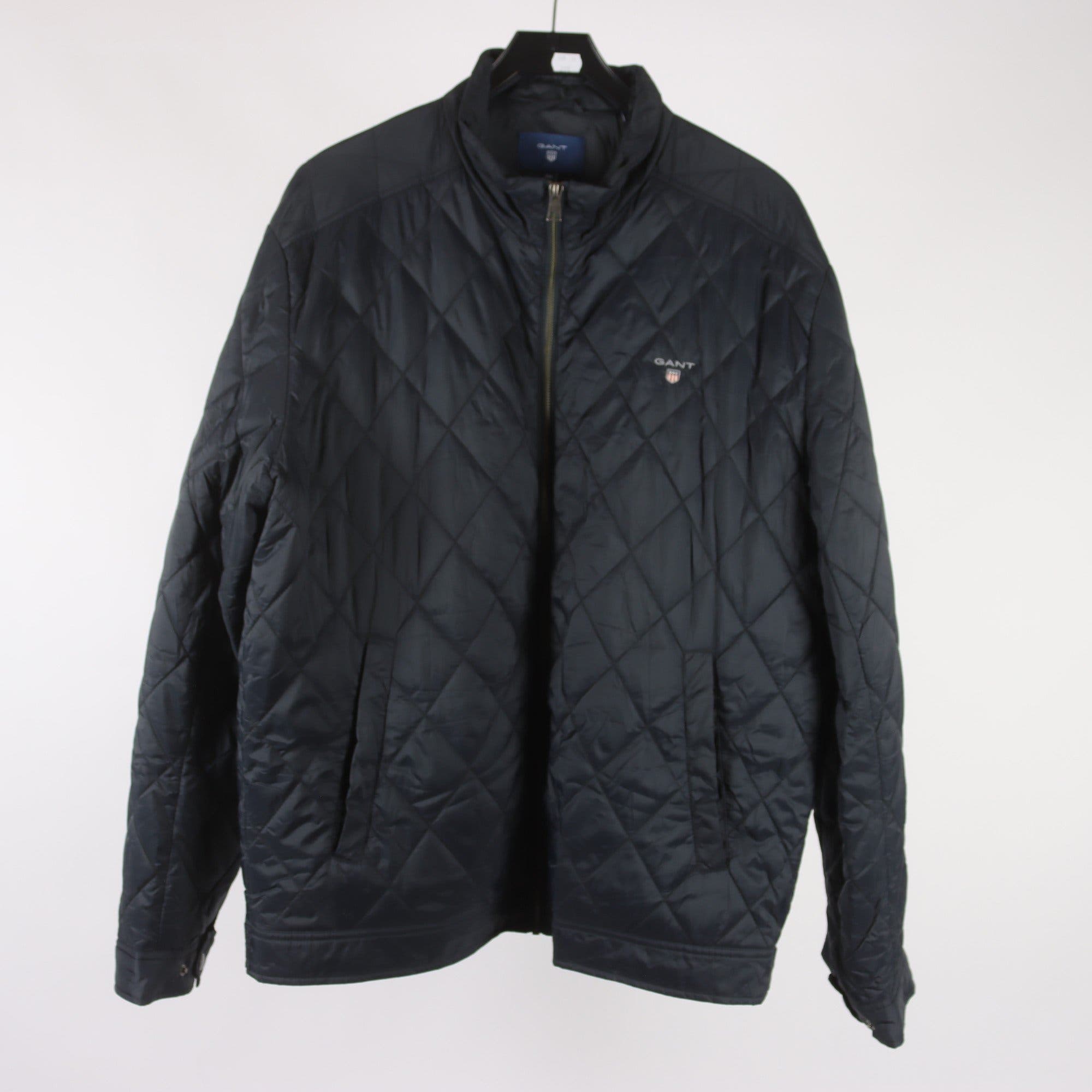 Tunnare jacka, Gant, blå, quiltad, stl. 2XL.