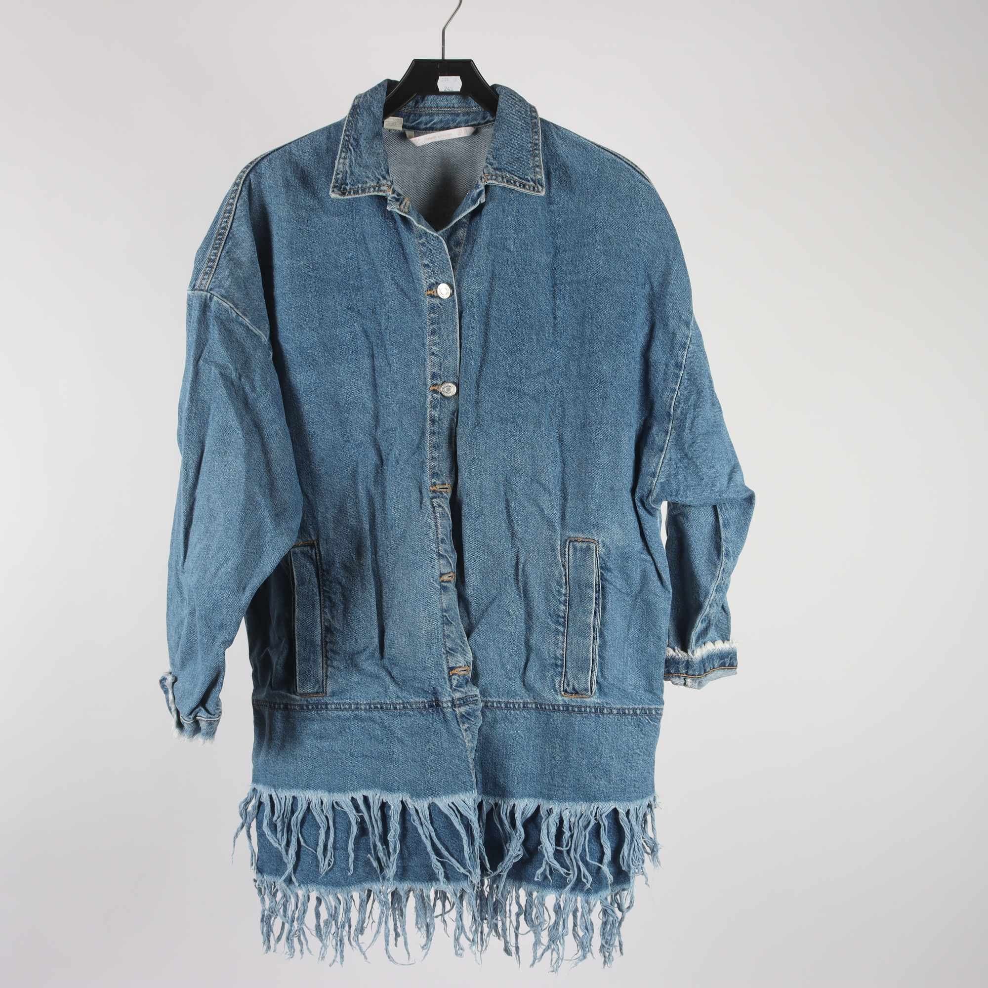 Jeansjacka, Zara, blå, stl. S/M.