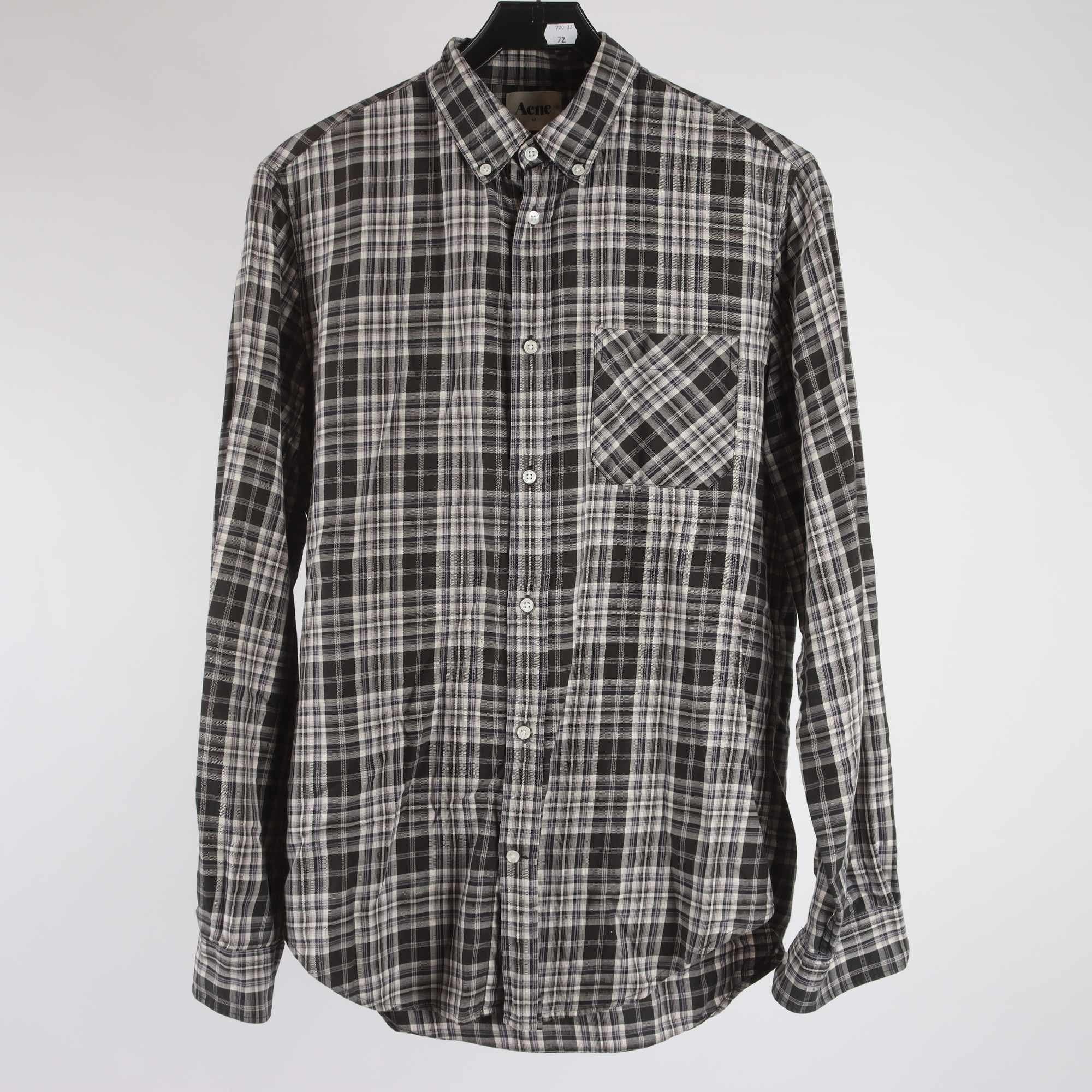 Skjorta, Acne, rutig, stl. 48