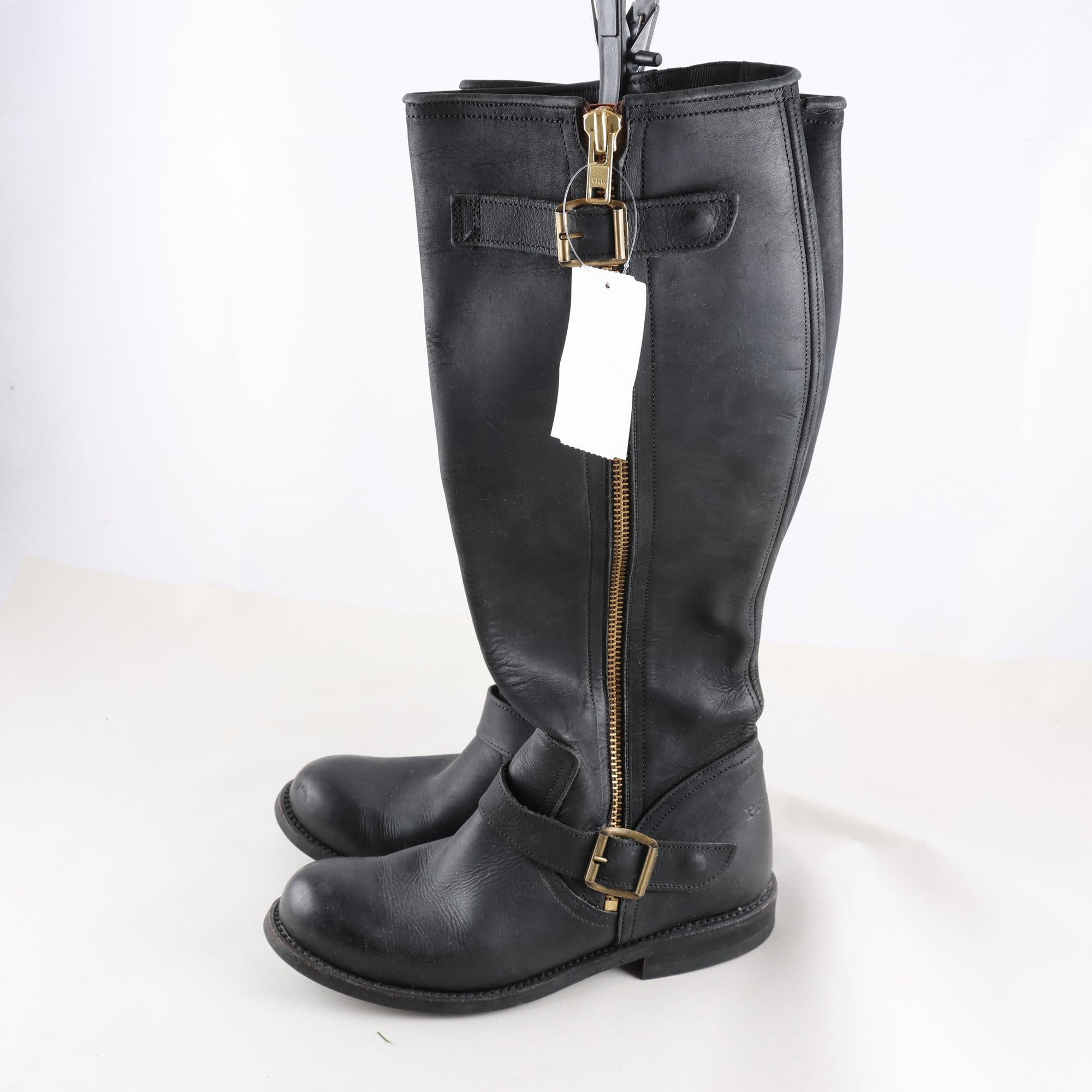 Boots, Primeboots, läder, stl. 39