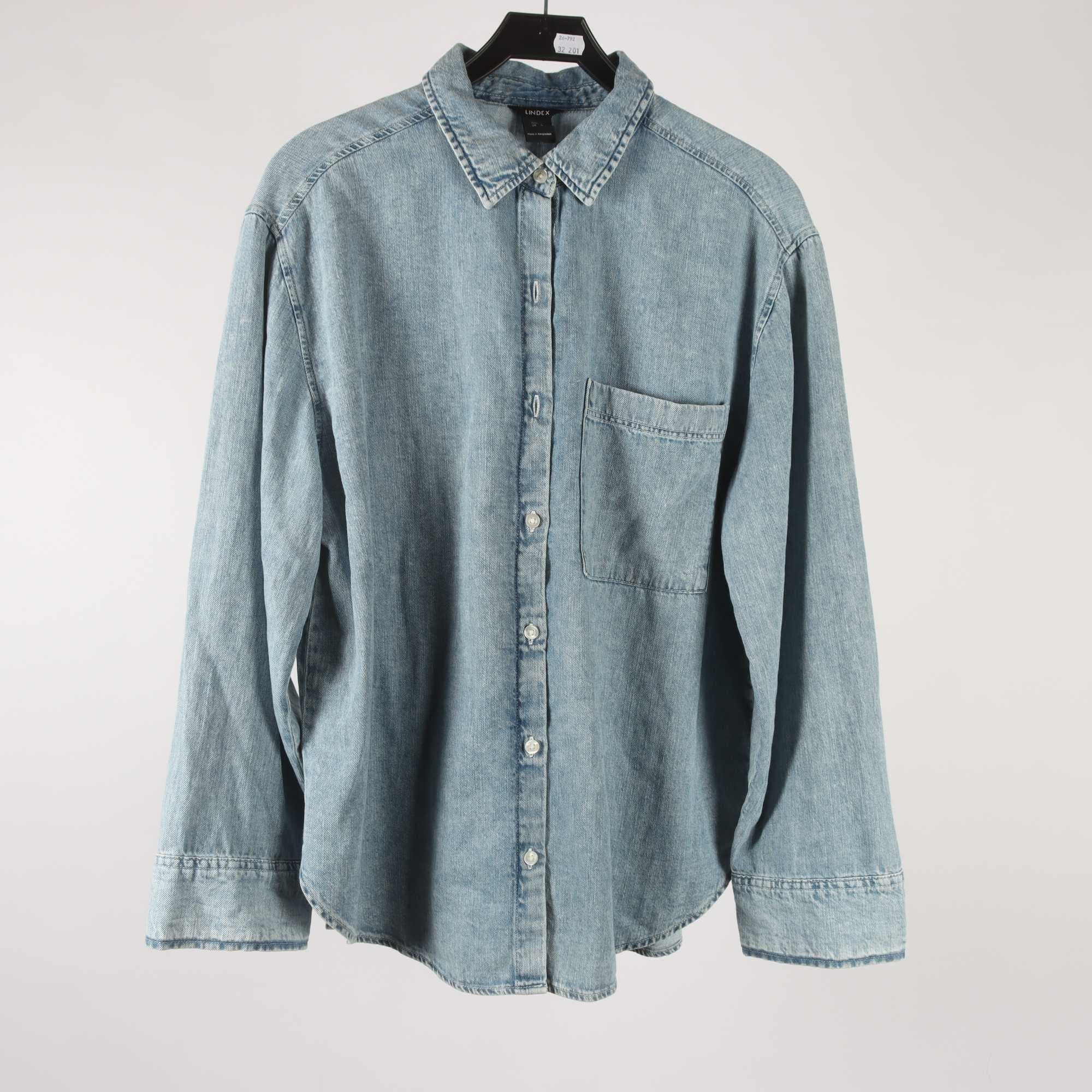 Jeansskjorta, Lindex, stl. L