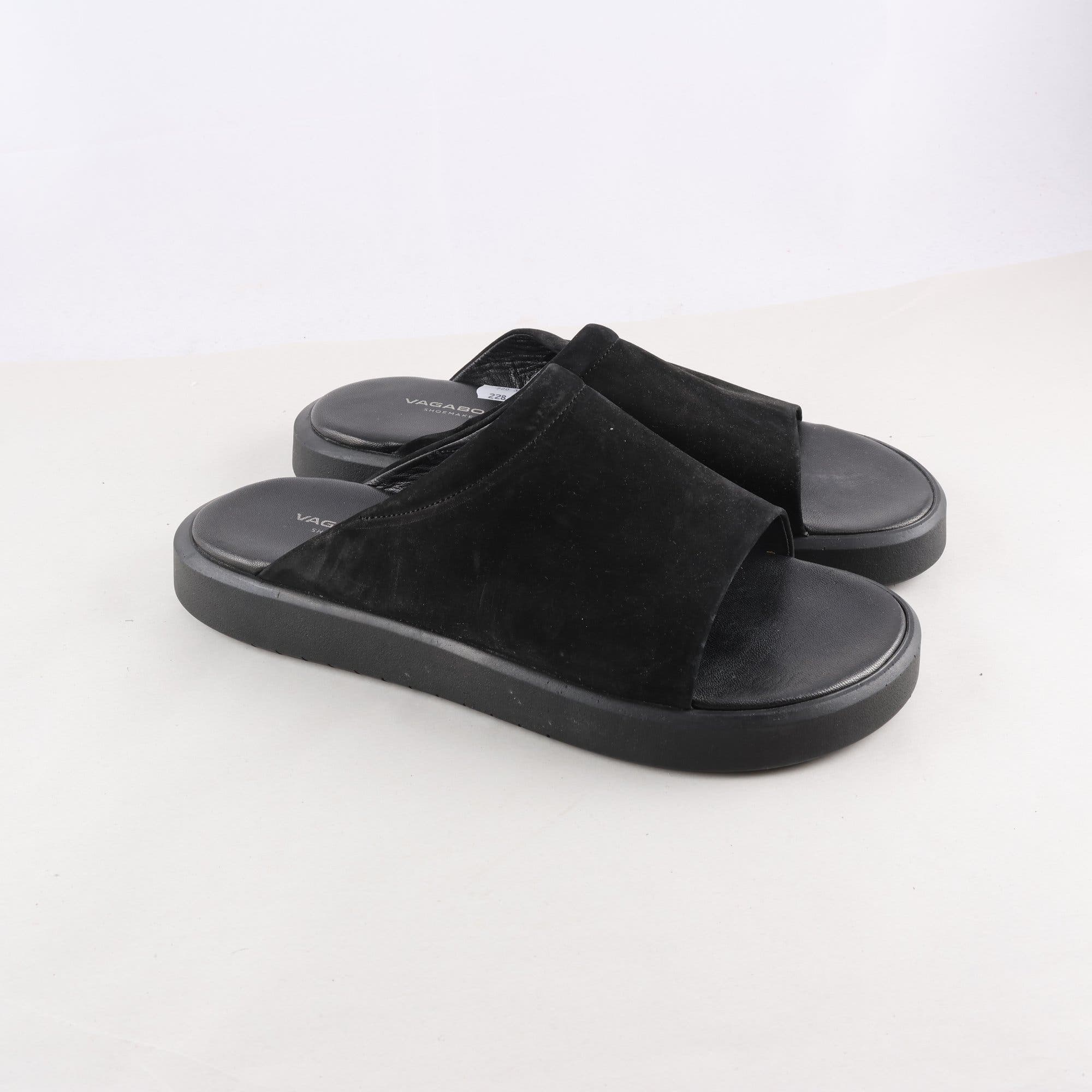 Sandaler, Vagabond, svart, skinn, stl. 45