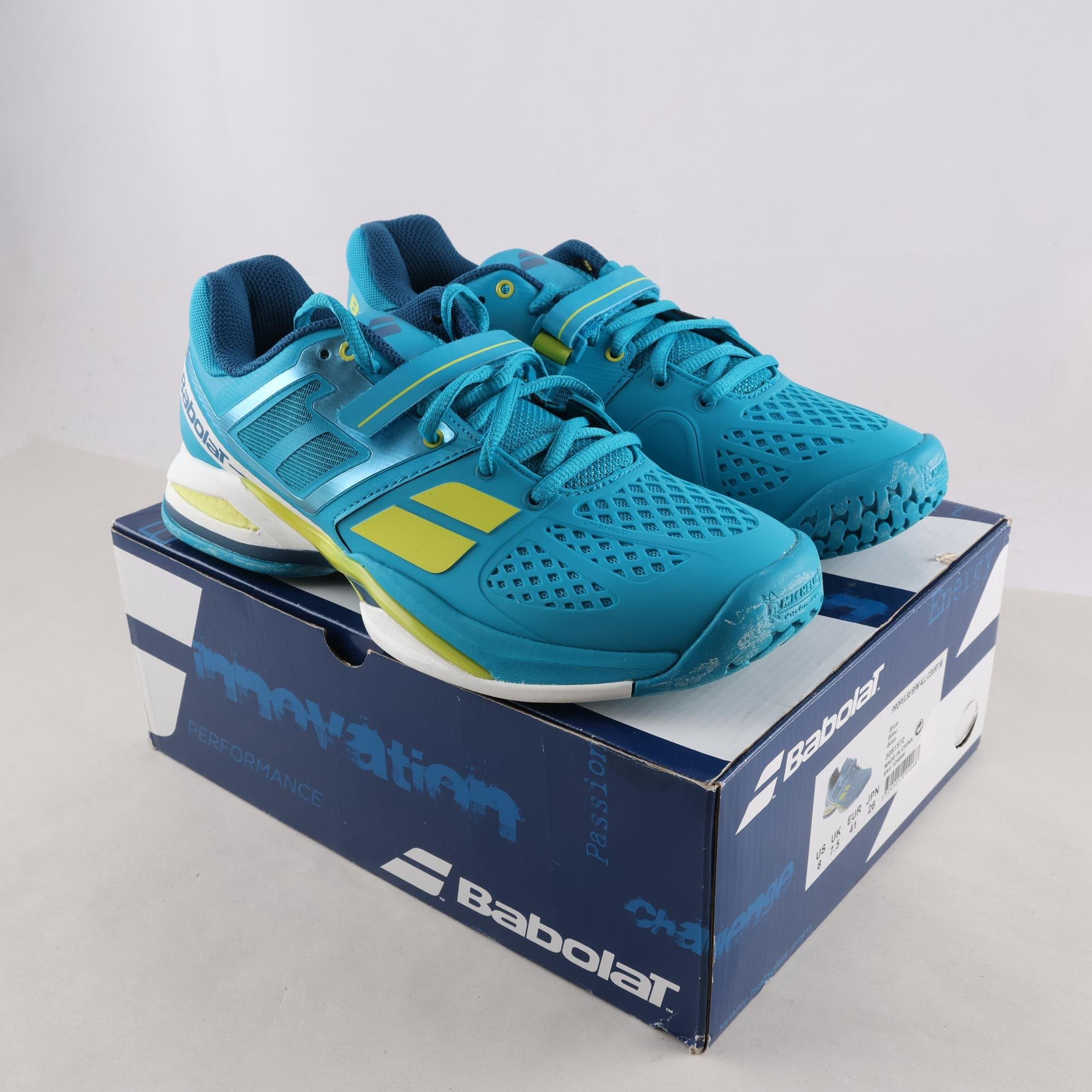 Sneakers, Babolat, turkos, gul, stl. 41.