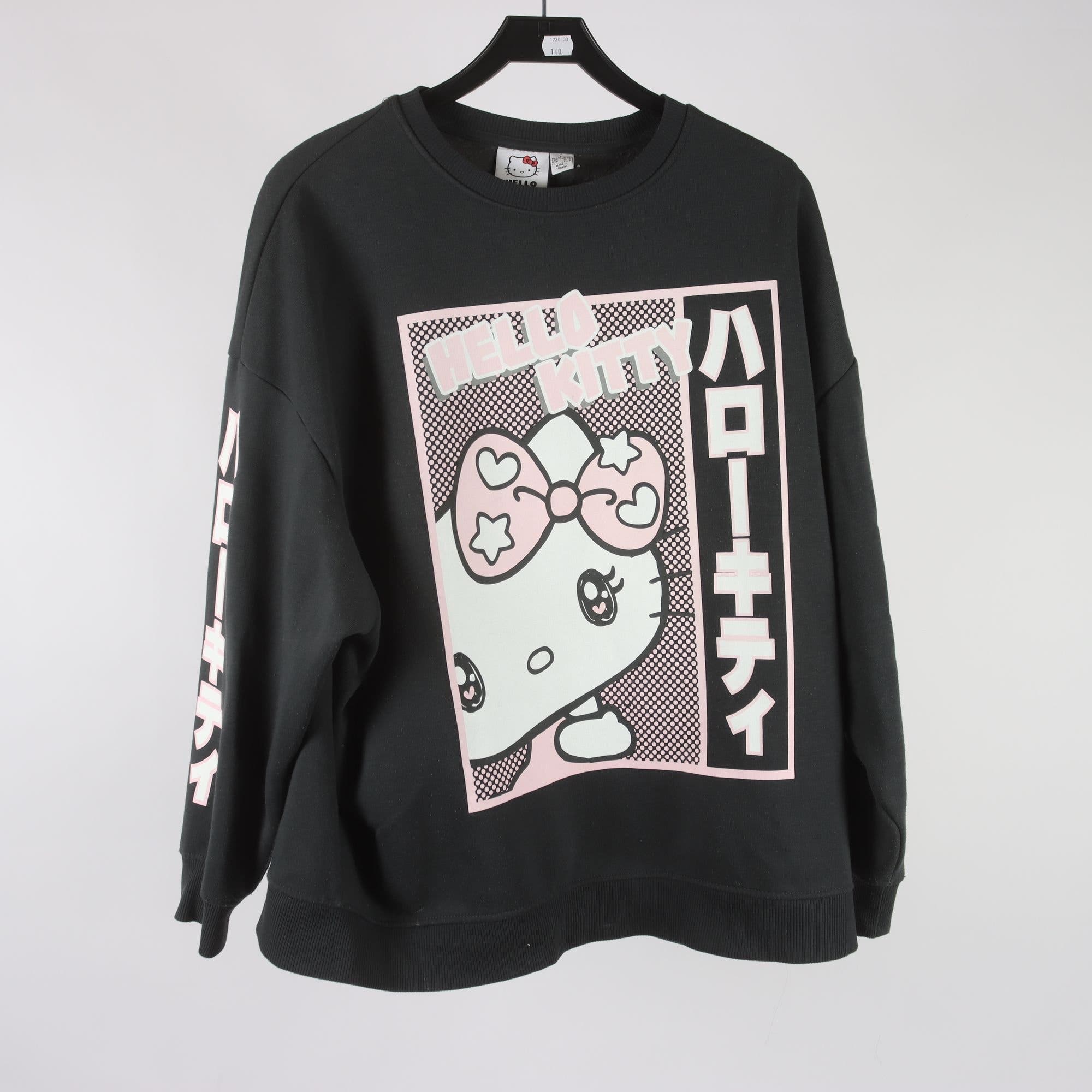 Sweatshirt, Hello Kitty, svart, stl. L