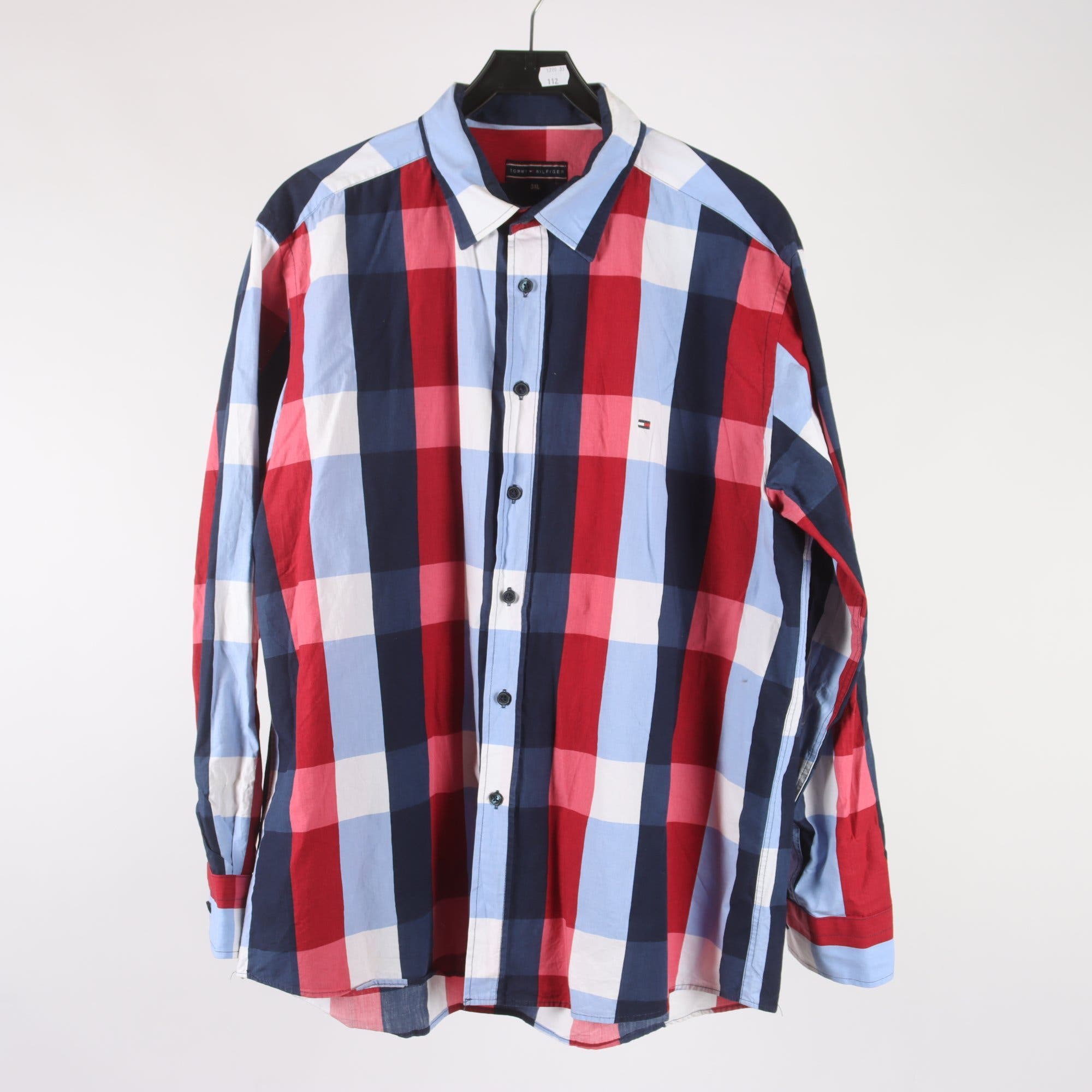 Skjorta, Gant. blå, vit, röd, rutig, stl.3XL